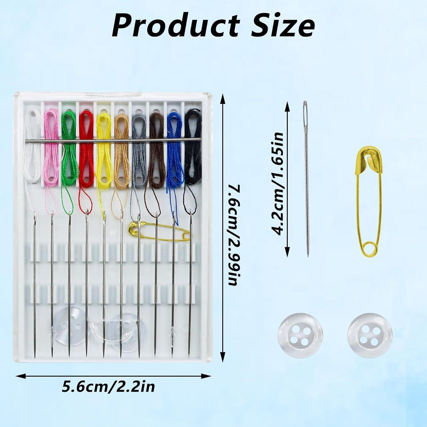 Kit de Costura Rápido Yasdyri 10 Cajas con Agujas y Hilo