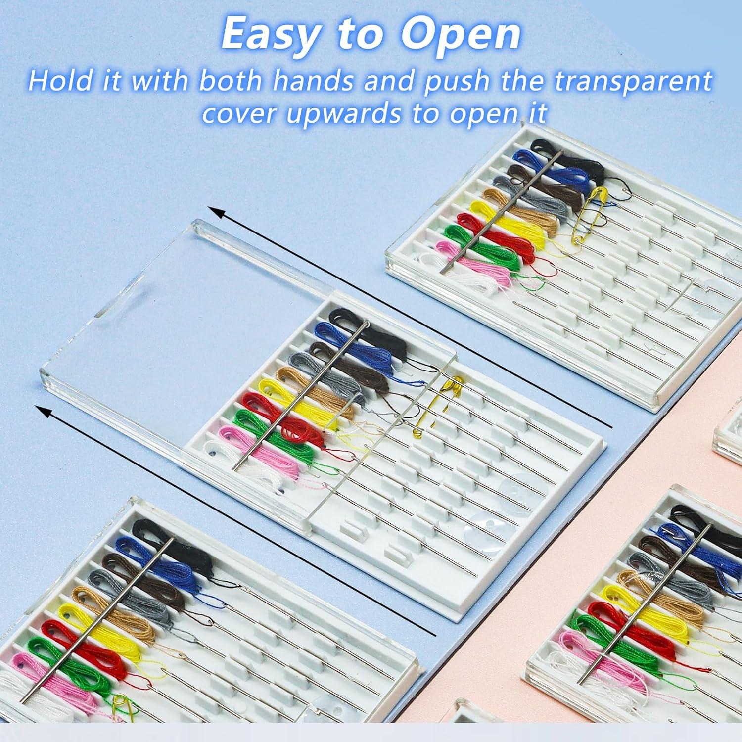Kit de Costura Rápido Yasdyri 10 Cajas con Agujas y Hilo