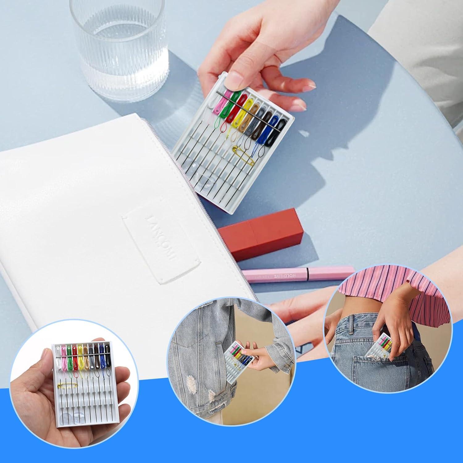 Kit de Costura Rápido Yasdyri 10 Cajas con Agujas y Hilo