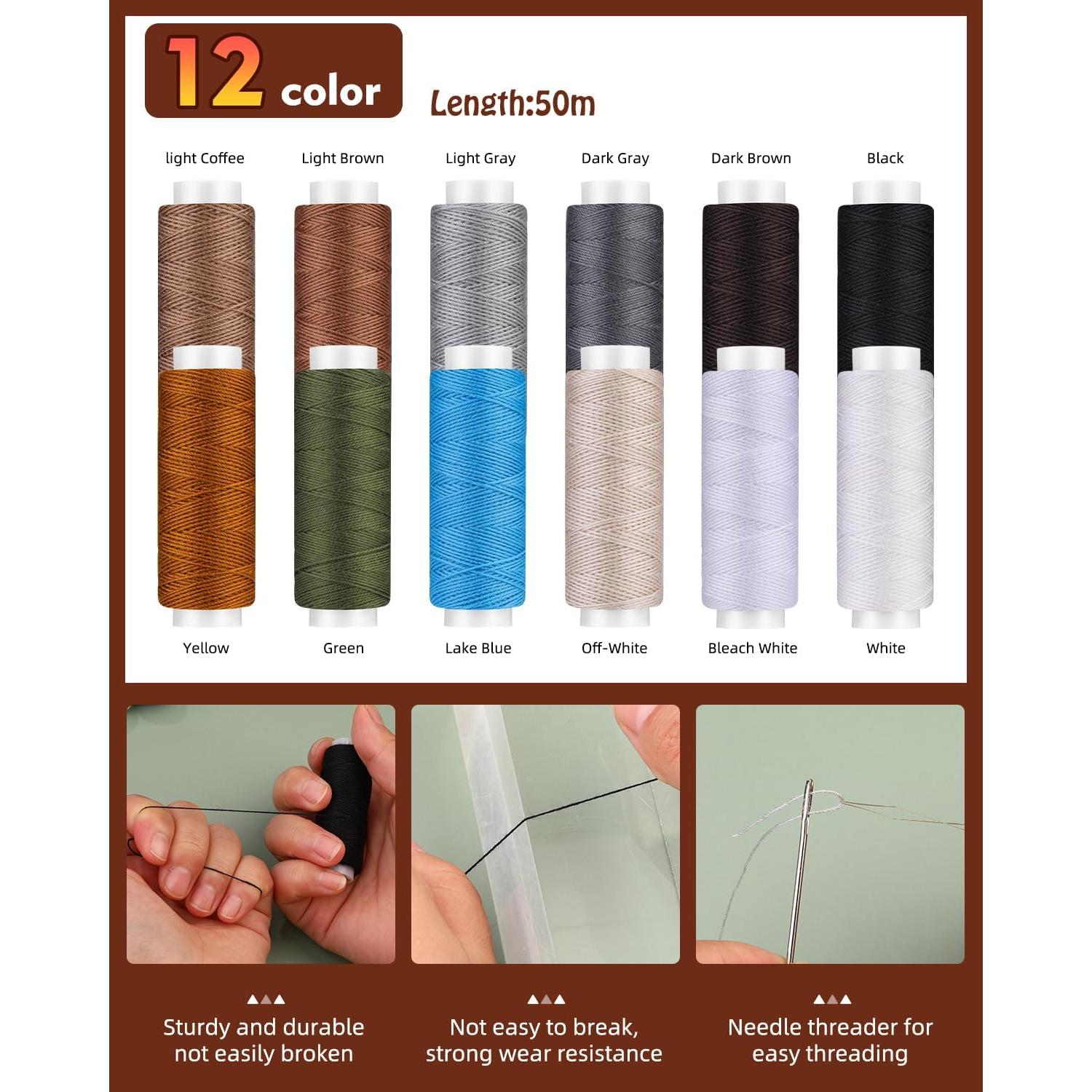 Kit de Costura BAGERLA 48 Piezas Agujas y Hilos Tapicería