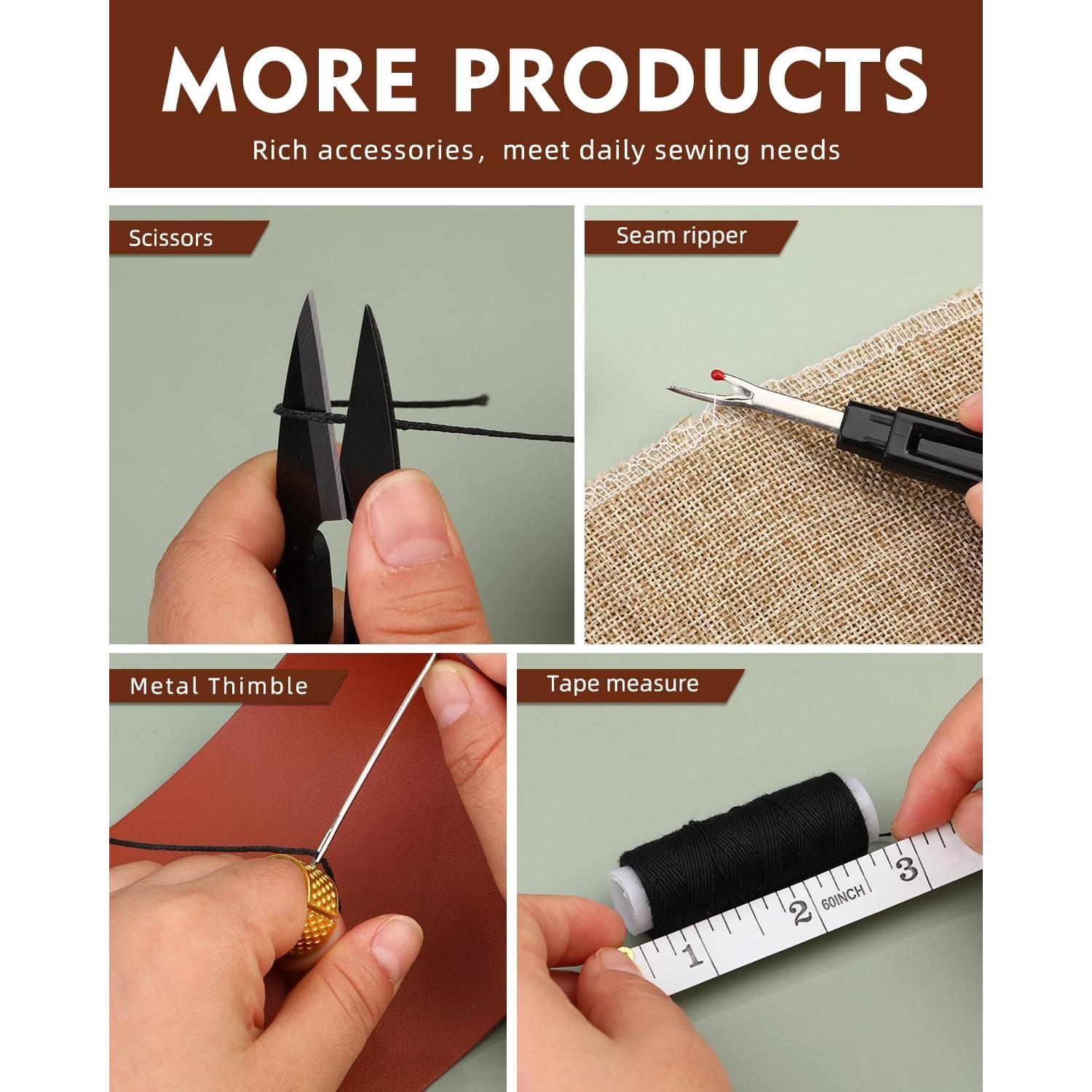 Kit de Costura BAGERLA 48 Piezas Agujas y Hilos Tapicería