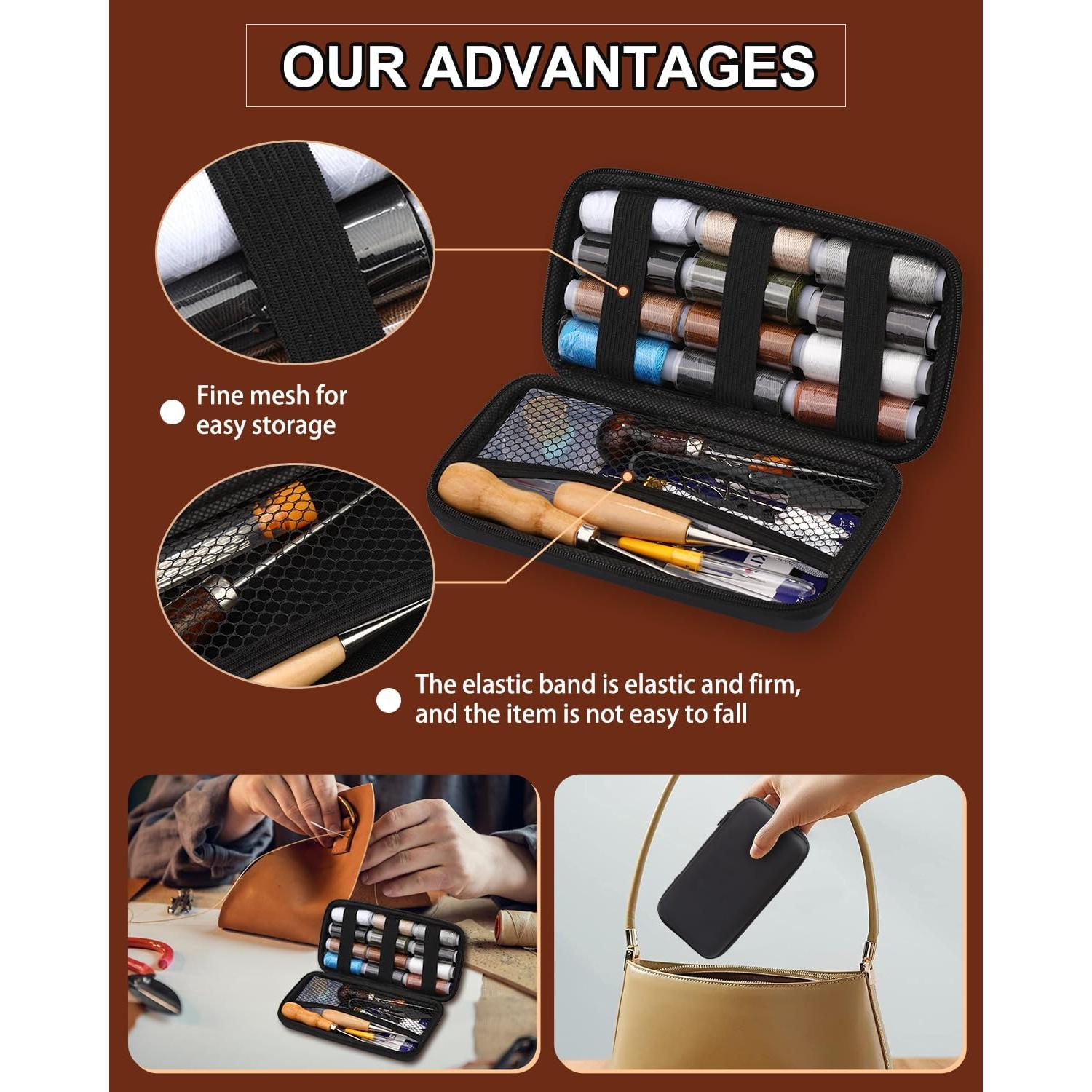 Kit de Costura BAGERLA 48 Piezas Agujas y Hilos Tapicería