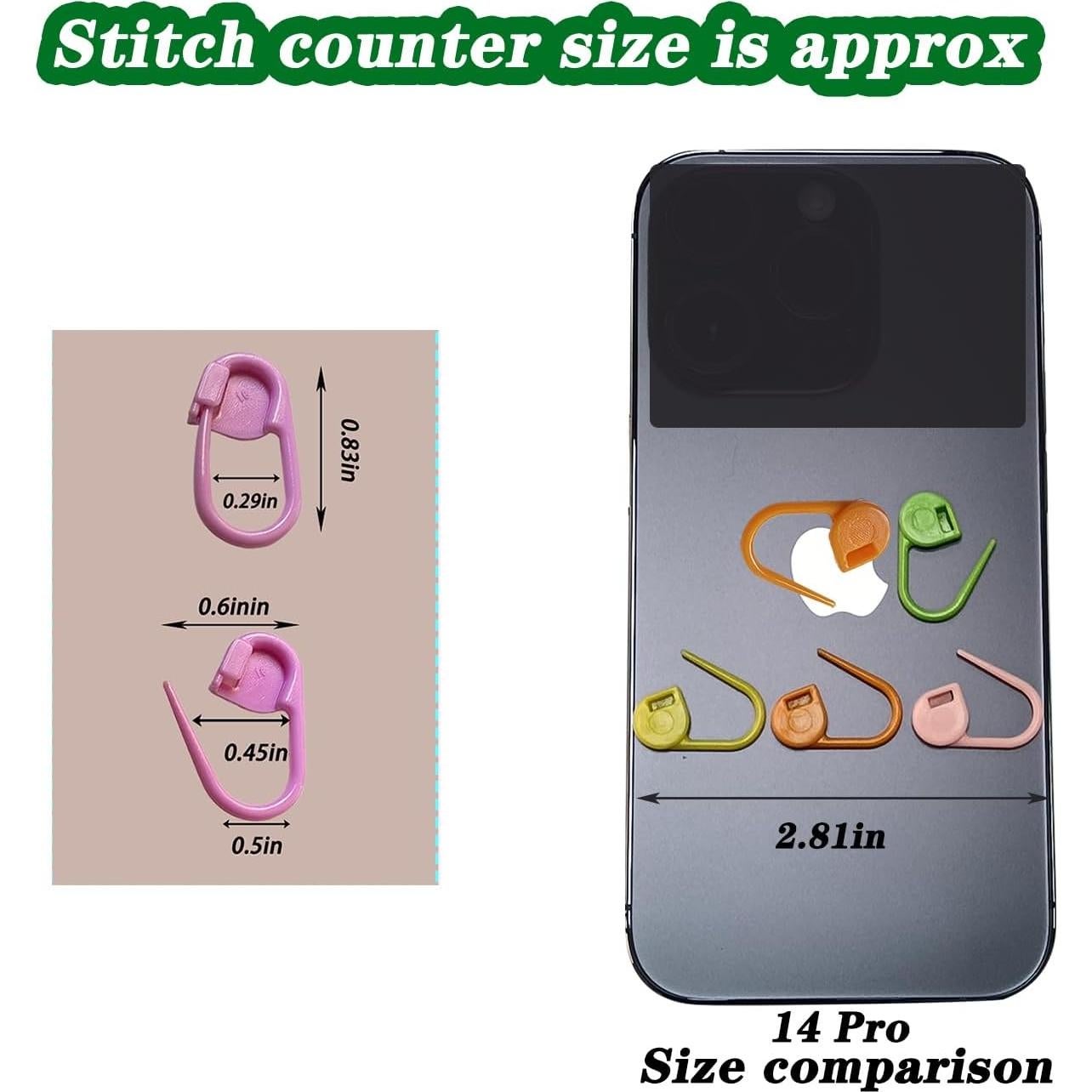 150 Marcadores de Puntos de Tejer Meikeer en 10 Colores