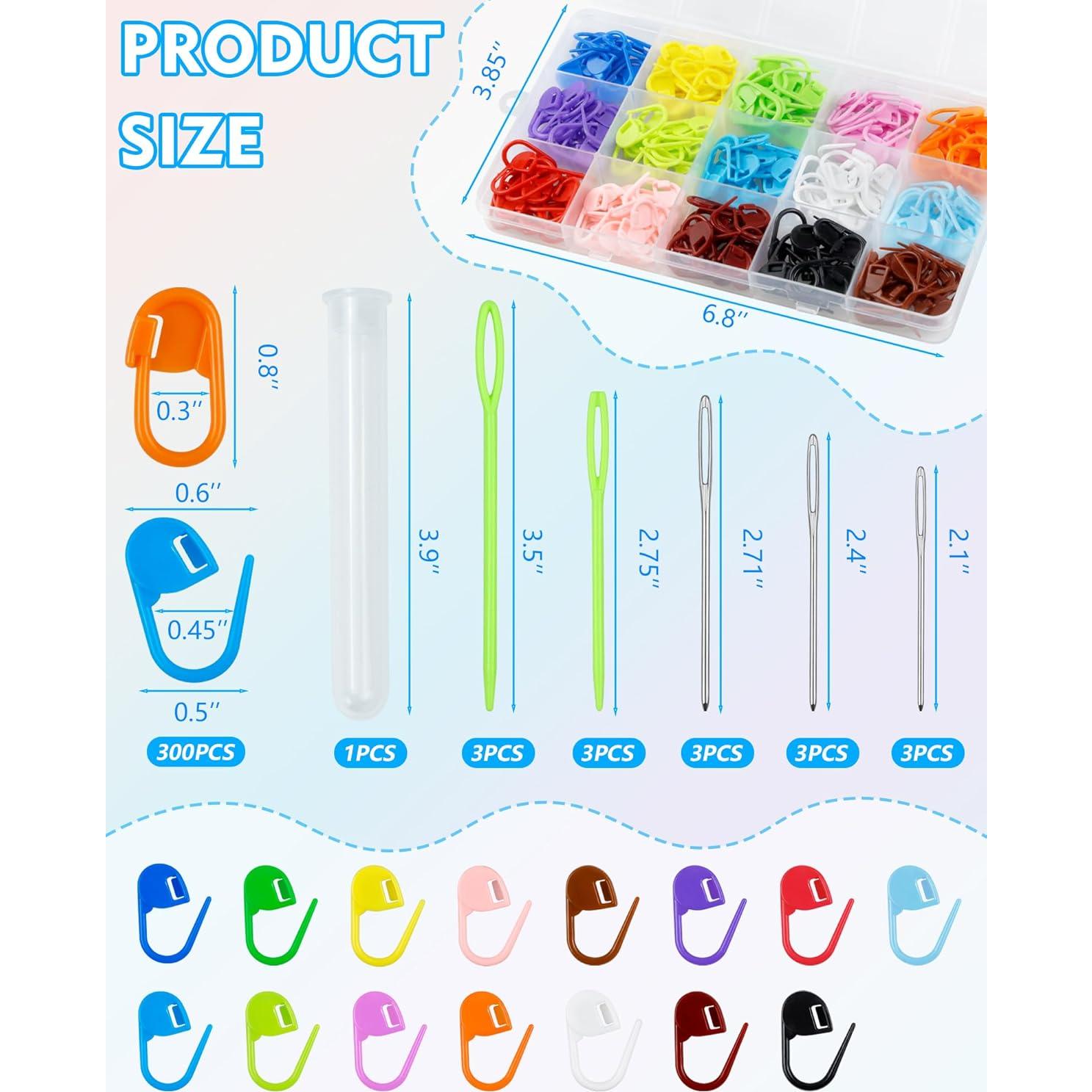 Marcadores de Puntos FIVEIZERO 220 Piezas + 15 Agujas de Coser