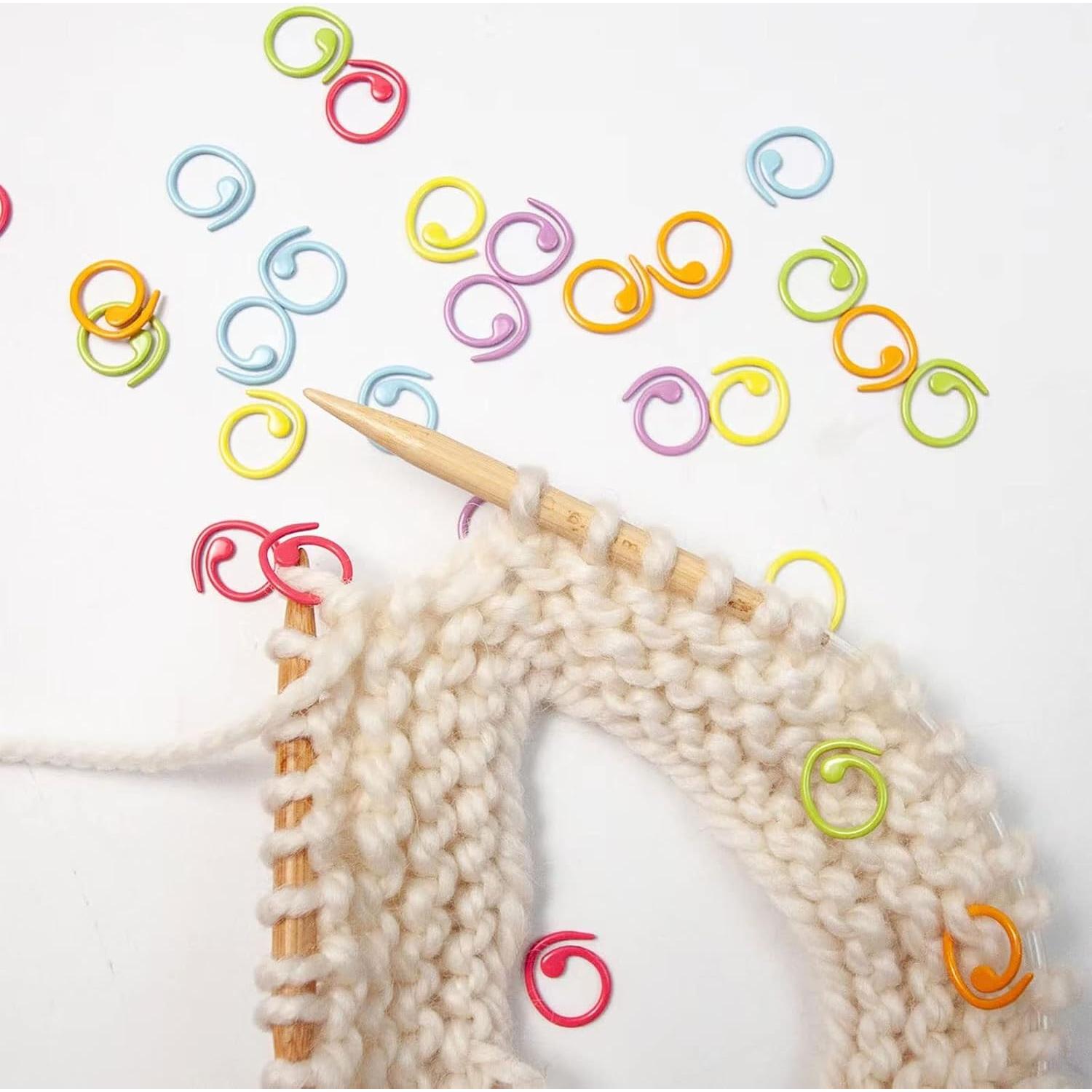 Marcadores de Puntos de Tejer Hilsayum - 30 Piezas Metal Multicolor