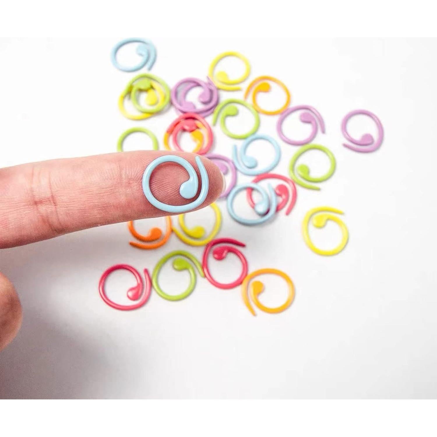 Marcadores de Puntos de Tejer Hilsayum - 30 Piezas Metal Multicolor