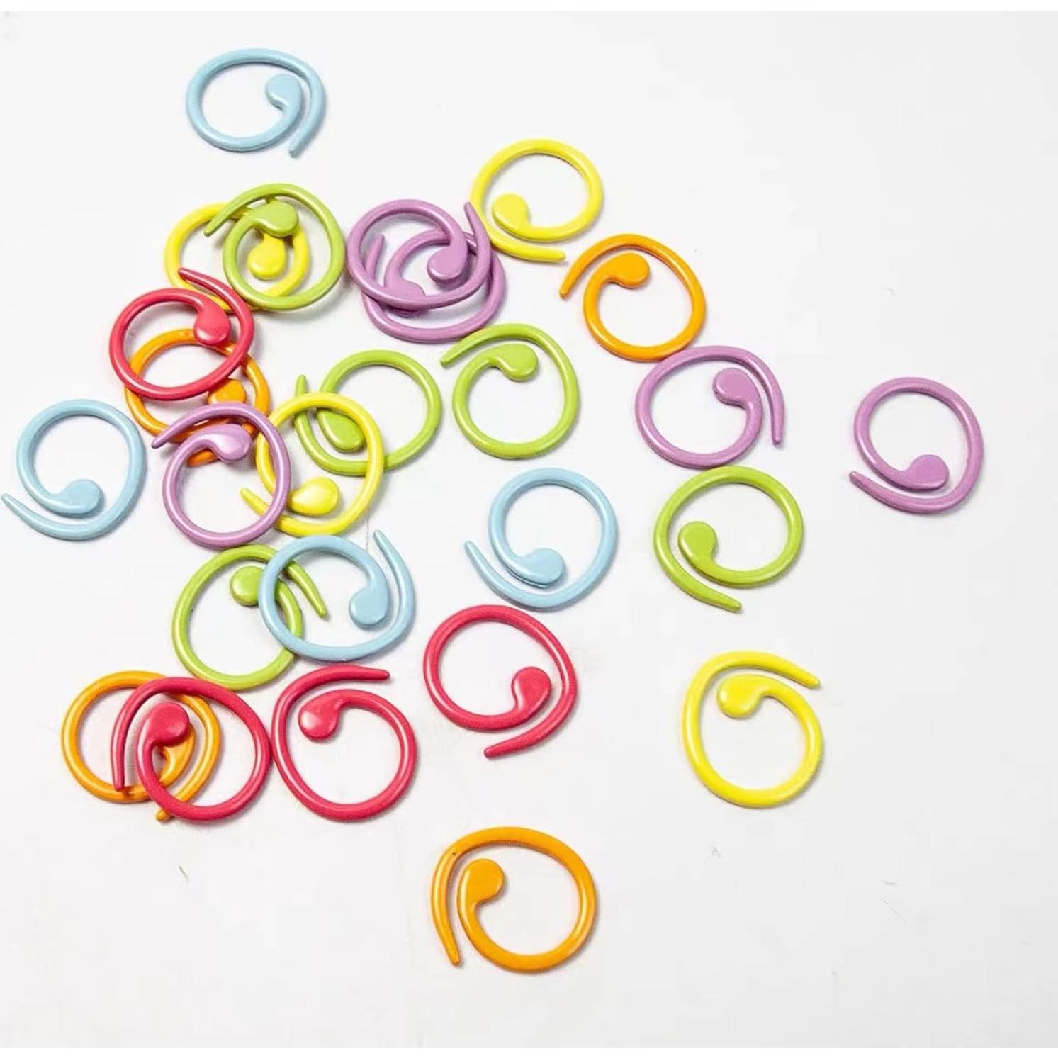 Marcadores de Puntos de Tejer Hilsayum - 30 Piezas Metal Multicolor