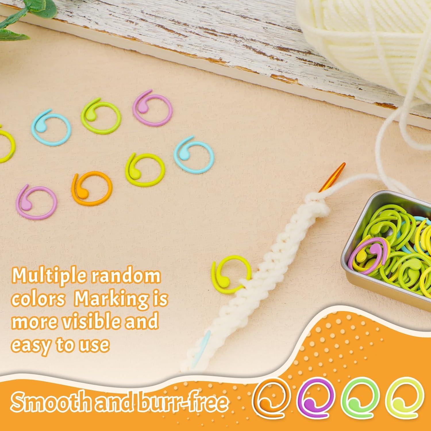 Marcadores de Puntos de Metal Jmuiiu 50 Pcs Coloridos para Crochet