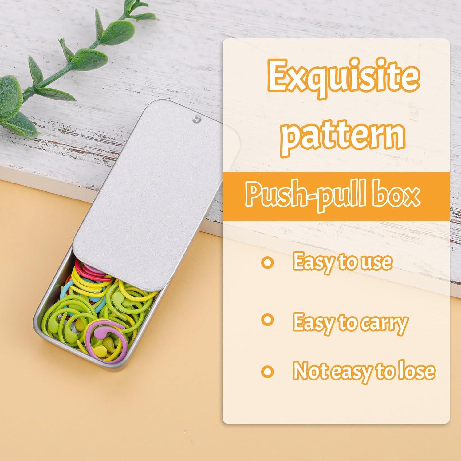 Marcadores de Puntos de Metal Jmuiiu 50 Pcs Coloridos para Crochet