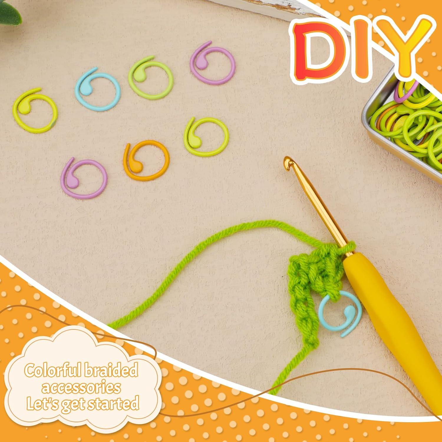 Marcadores de Puntos de Metal Jmuiiu 50 Pcs Coloridos para Crochet