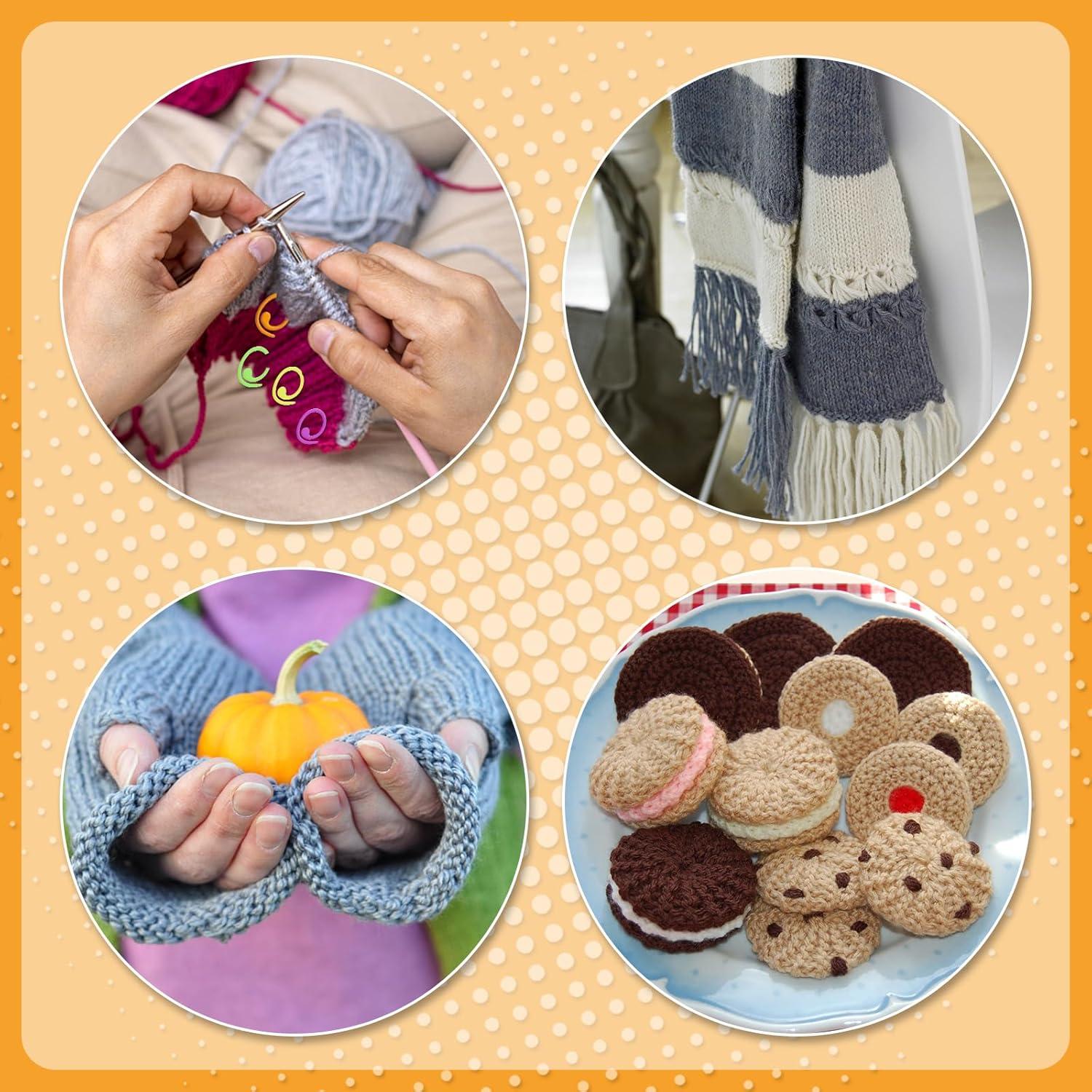 Marcadores de Puntos de Metal Jmuiiu 50 Pcs Coloridos para Crochet