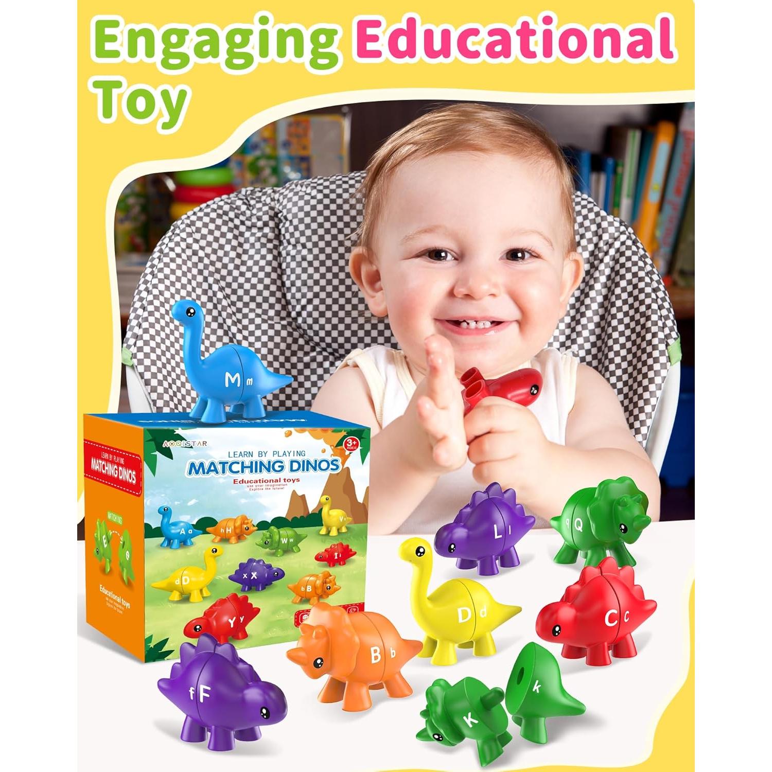 Juguetes Educativos Dinosaurios ABC 26PCS Walenty