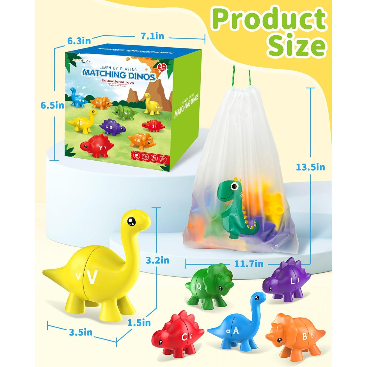 Juguetes Educativos Dinosaurios ABC 26PCS Walenty