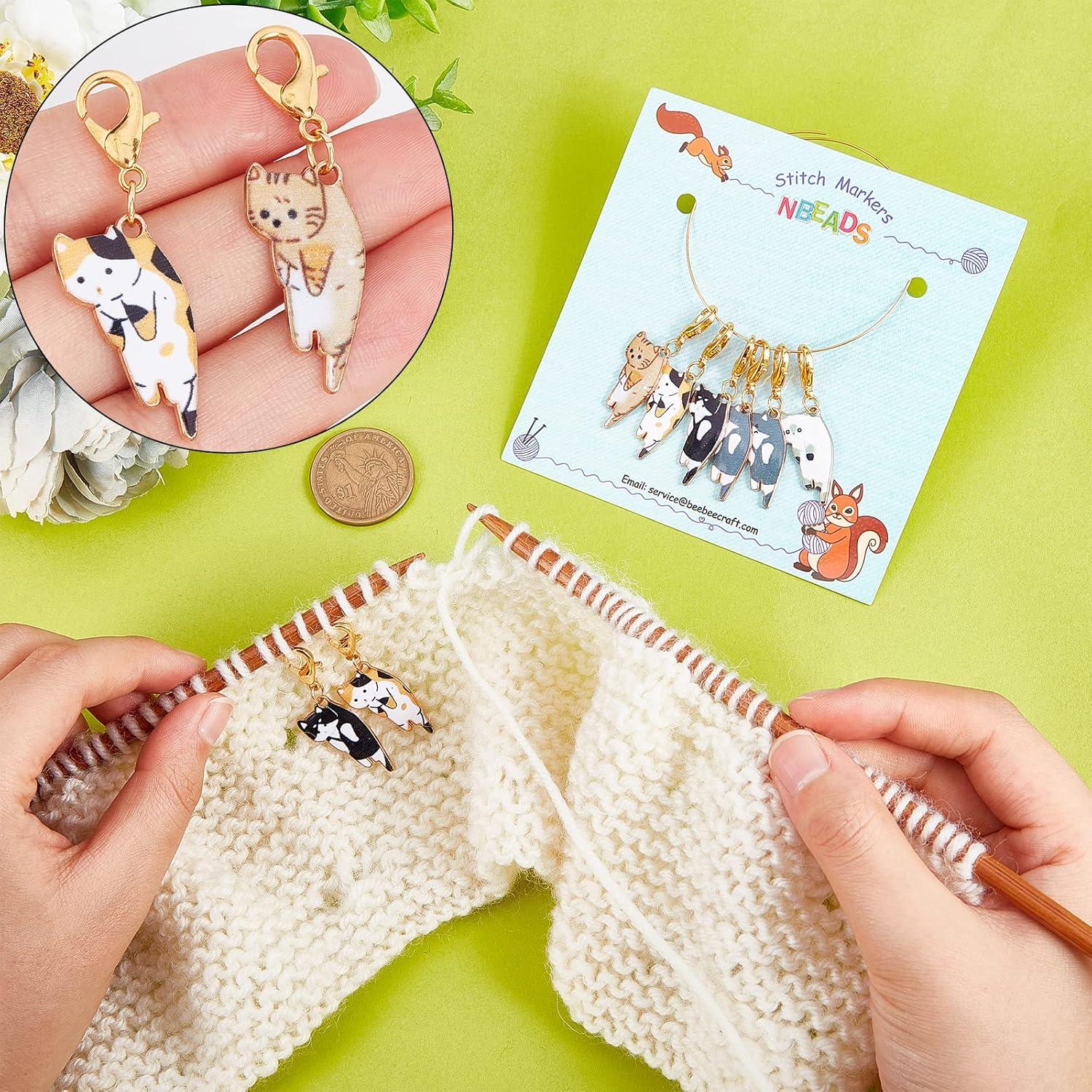 NBEADS 8 Marcadores de Puntos de Gato con Cierres de Metal