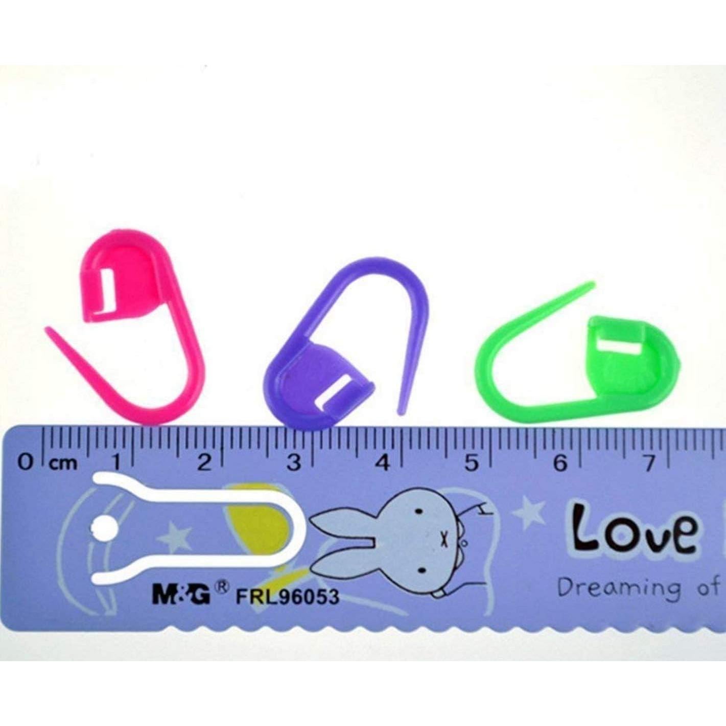 100 Marcadores de Puntos de Tejido HiMo para Crochet