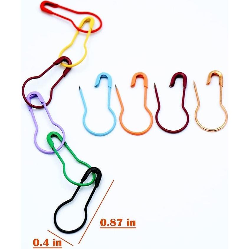 100 Alfileres de Seguridad de Metal Zo.Yehaa en 10 Colores