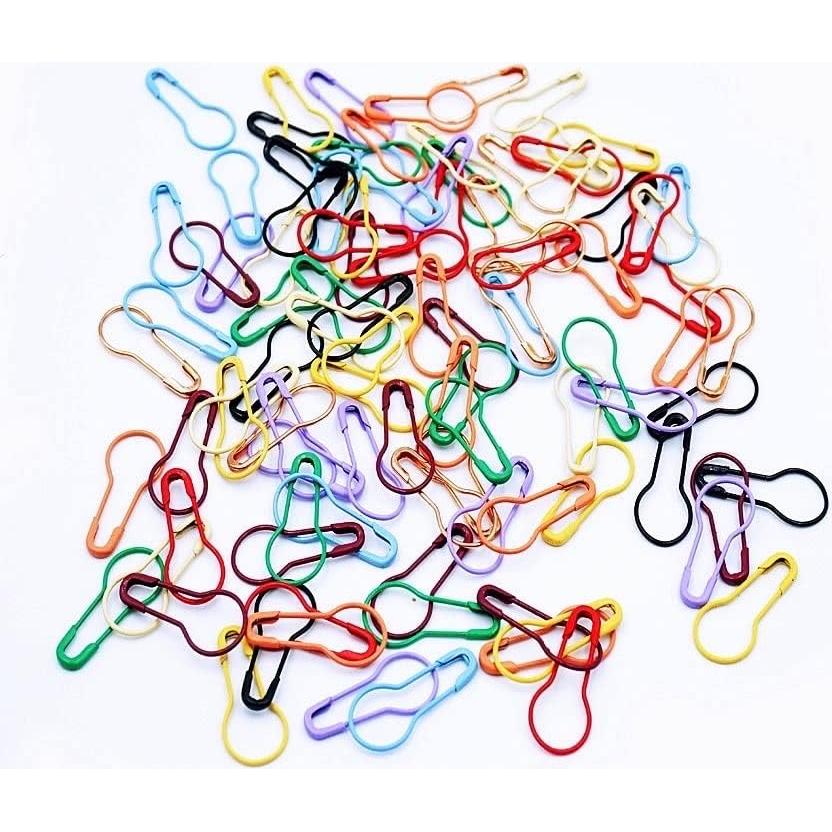 100 Alfileres de Seguridad de Metal Zo.Yehaa en 10 Colores