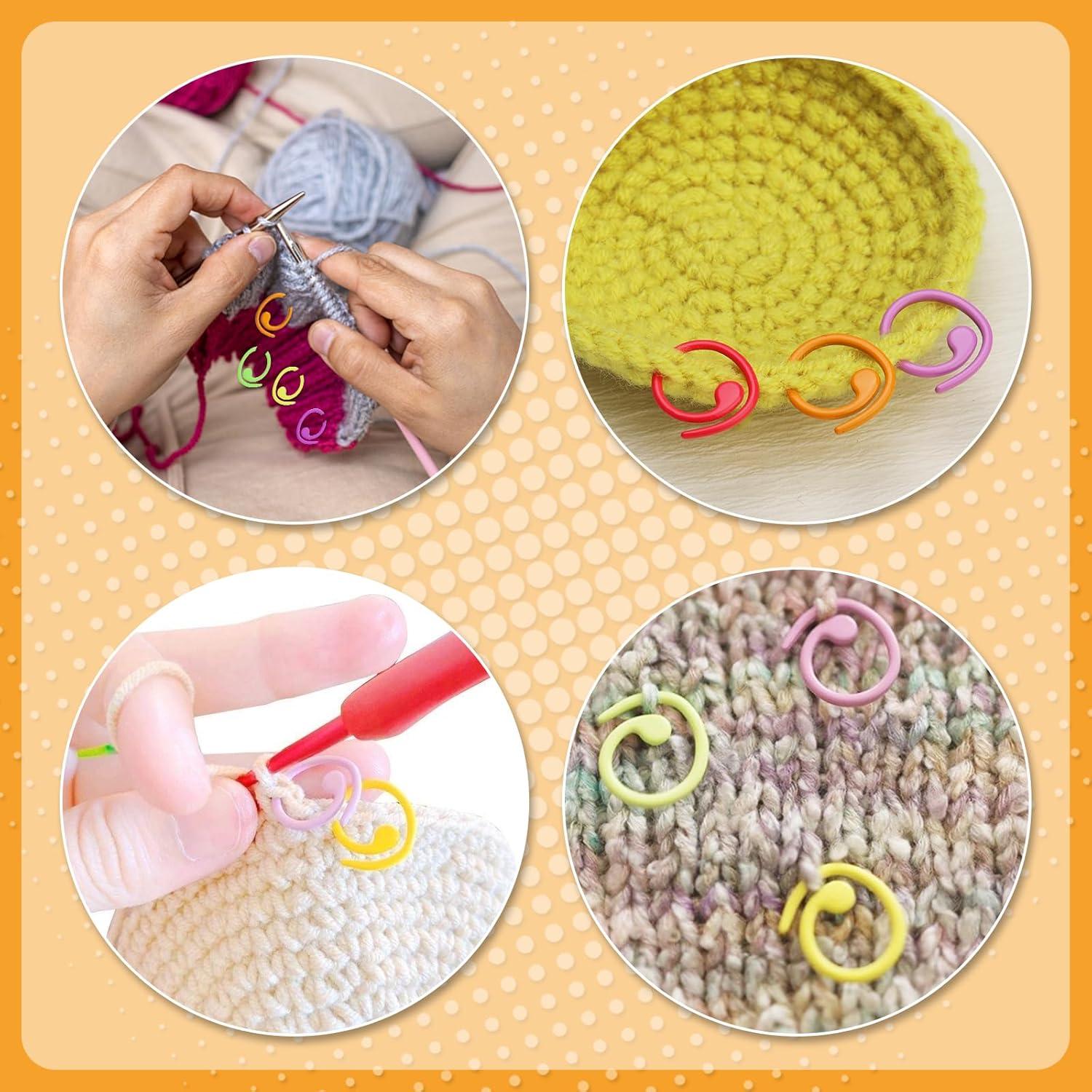 Marcadores de Puntos de Tejer Jmuiiu - 100pcs Metal Colorido