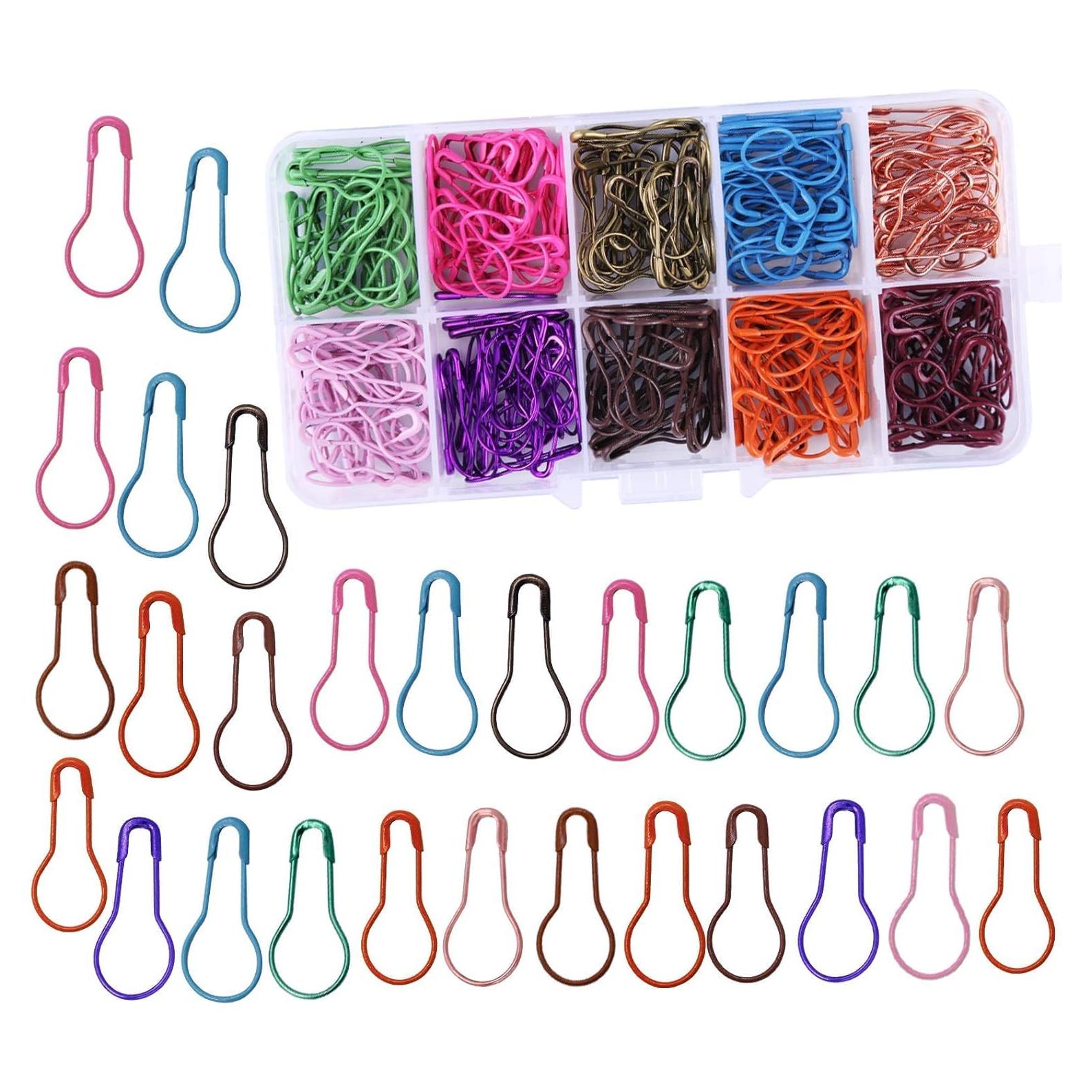 Alfileres de Seguridad Mayboos 300 Piezas Metal 10 Colores