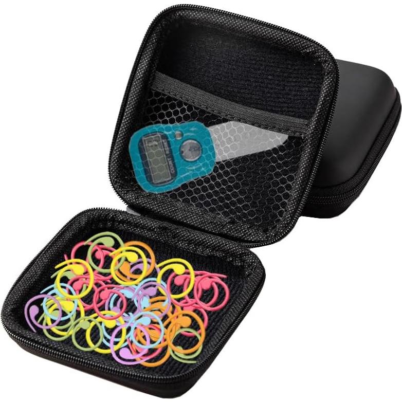 60 Marcadores de Puntos de Metal Tiazey para Tejer a Crochet