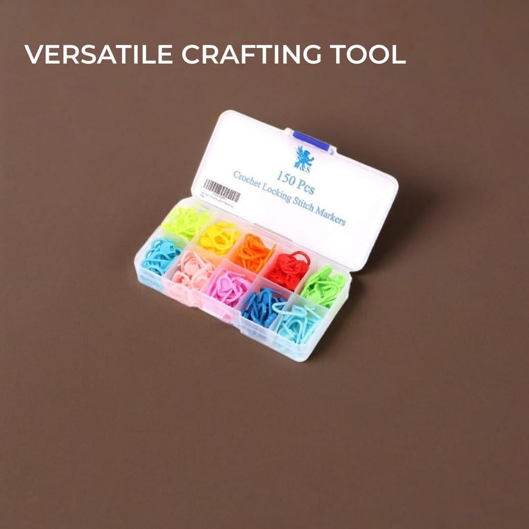 Set de 150 Marcadores de Puntos de Ganchillo H&S - Colores Vibrantes