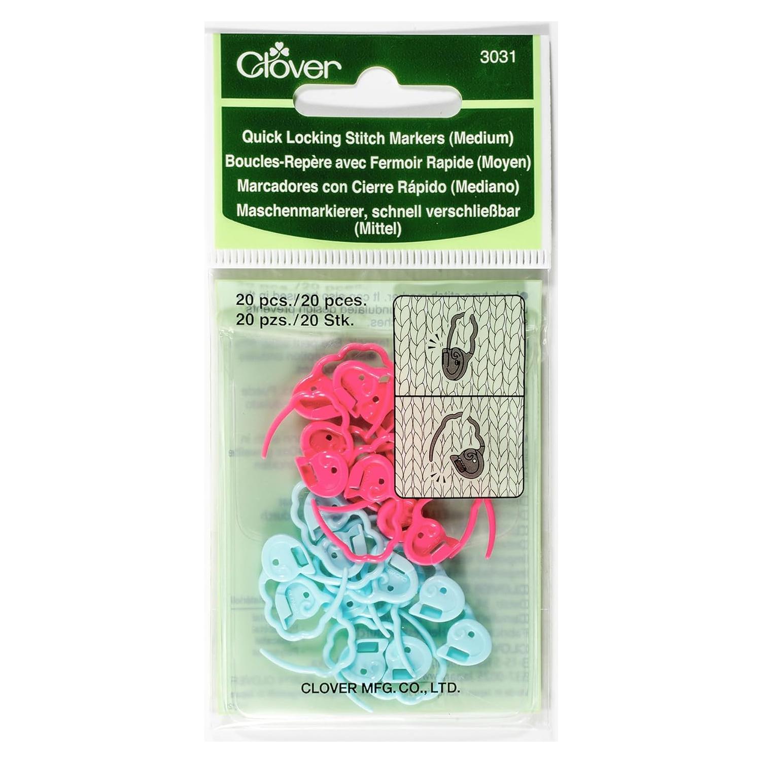 Marcadores de Puntos de Cierre Rápido Clover - Medianos 20/Paq