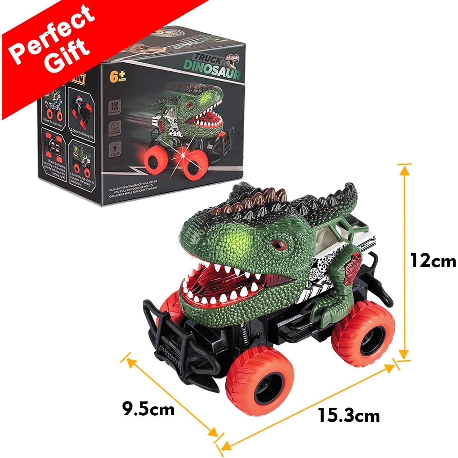 Coche RC Dinosaurio Delycazy 1/43 Verde para Niños 3-8 Años