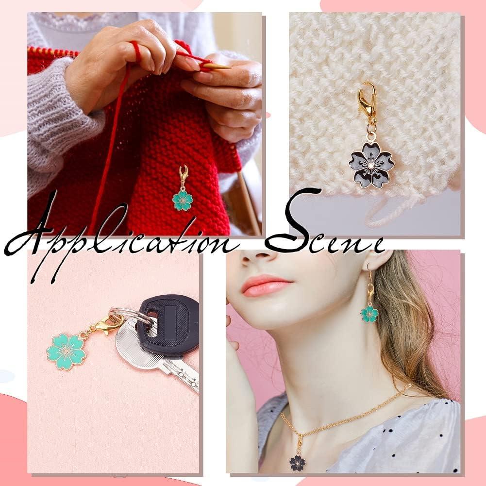 Marcadores de Puntos de Crochet SUNNYCLUE 50 Pcs Sakura