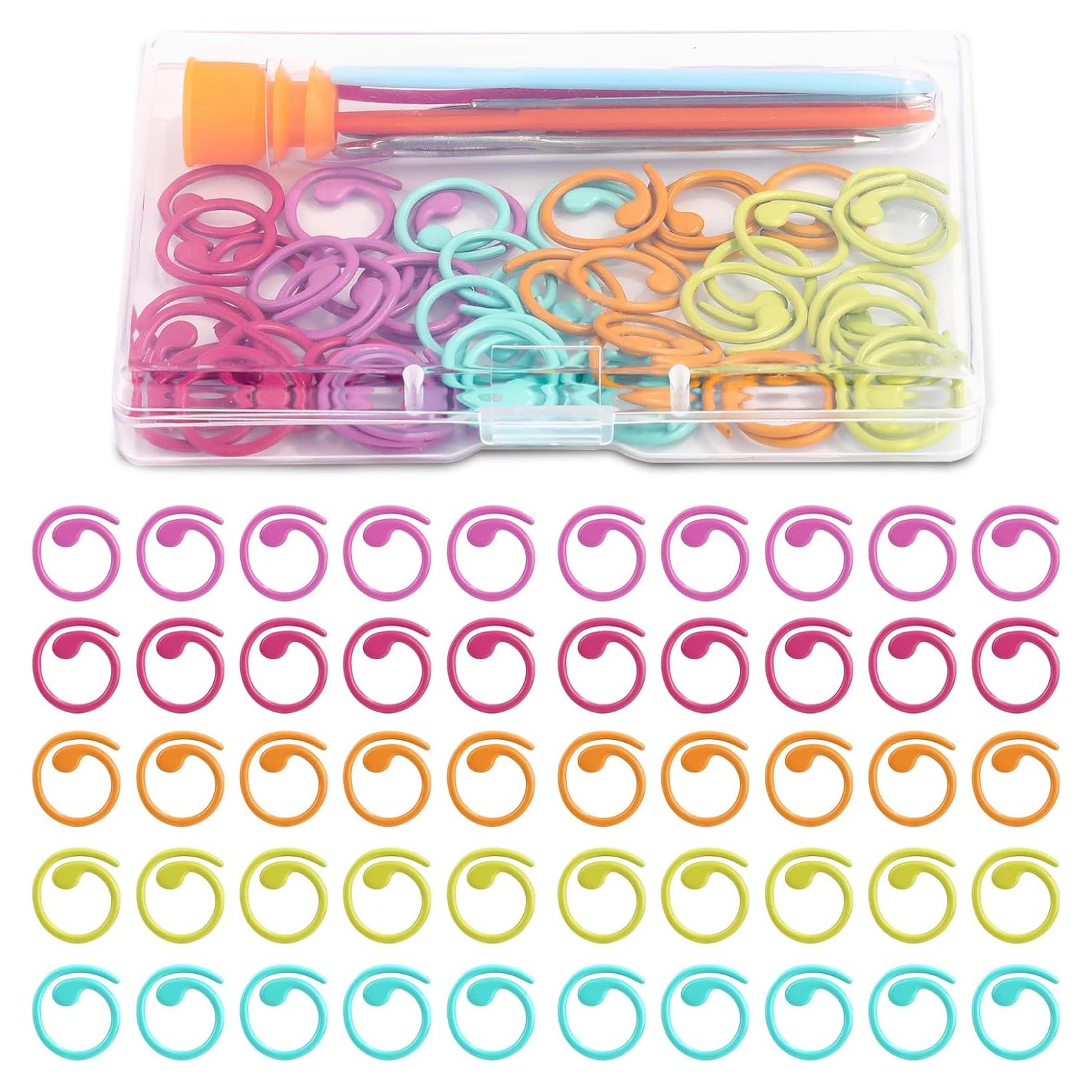 Kit de Costura LOKUNN 61 Pcs: Marcadores y Agujas de Ganchillo