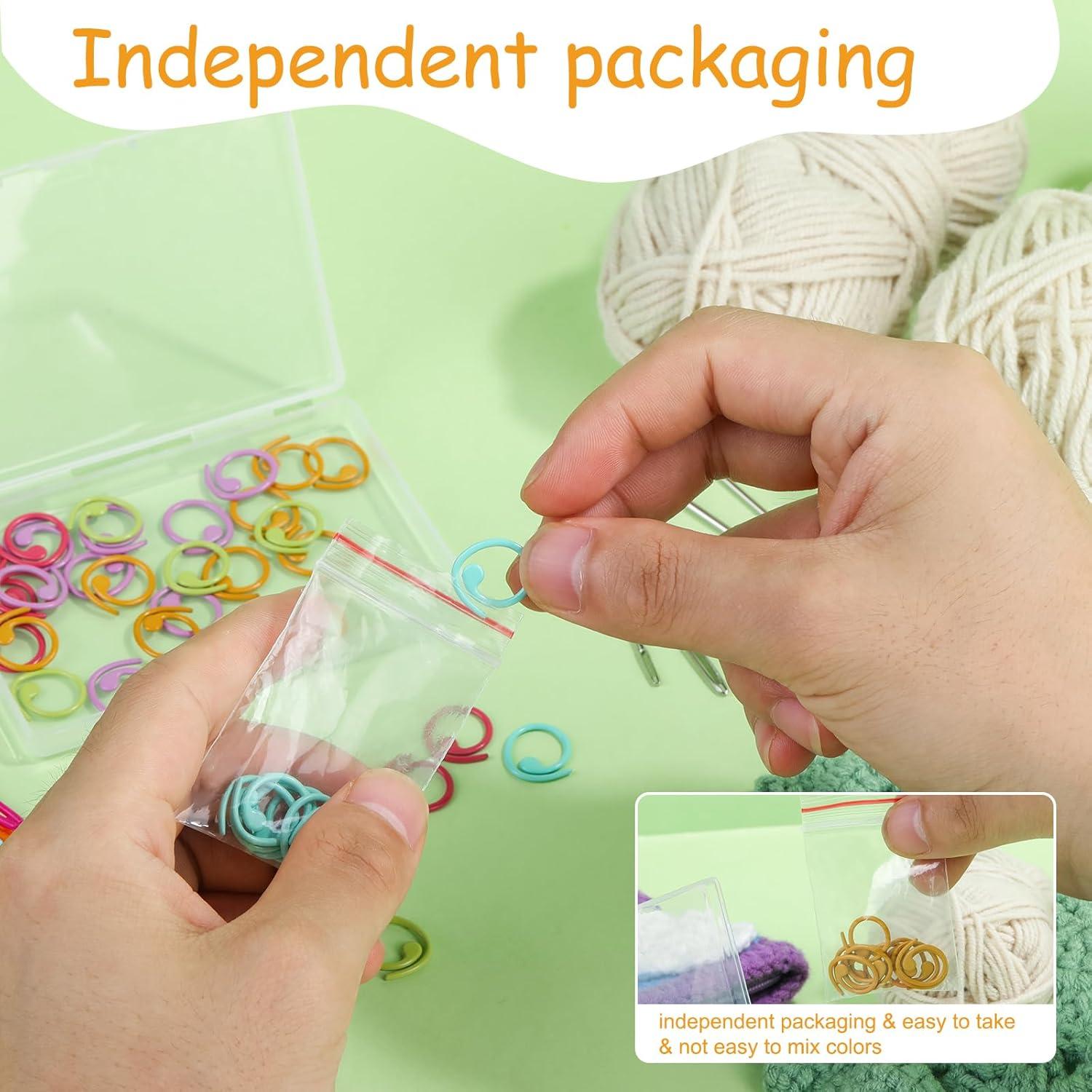 Kit de Costura LOKUNN 61 Pcs: Marcadores y Agujas de Ganchillo