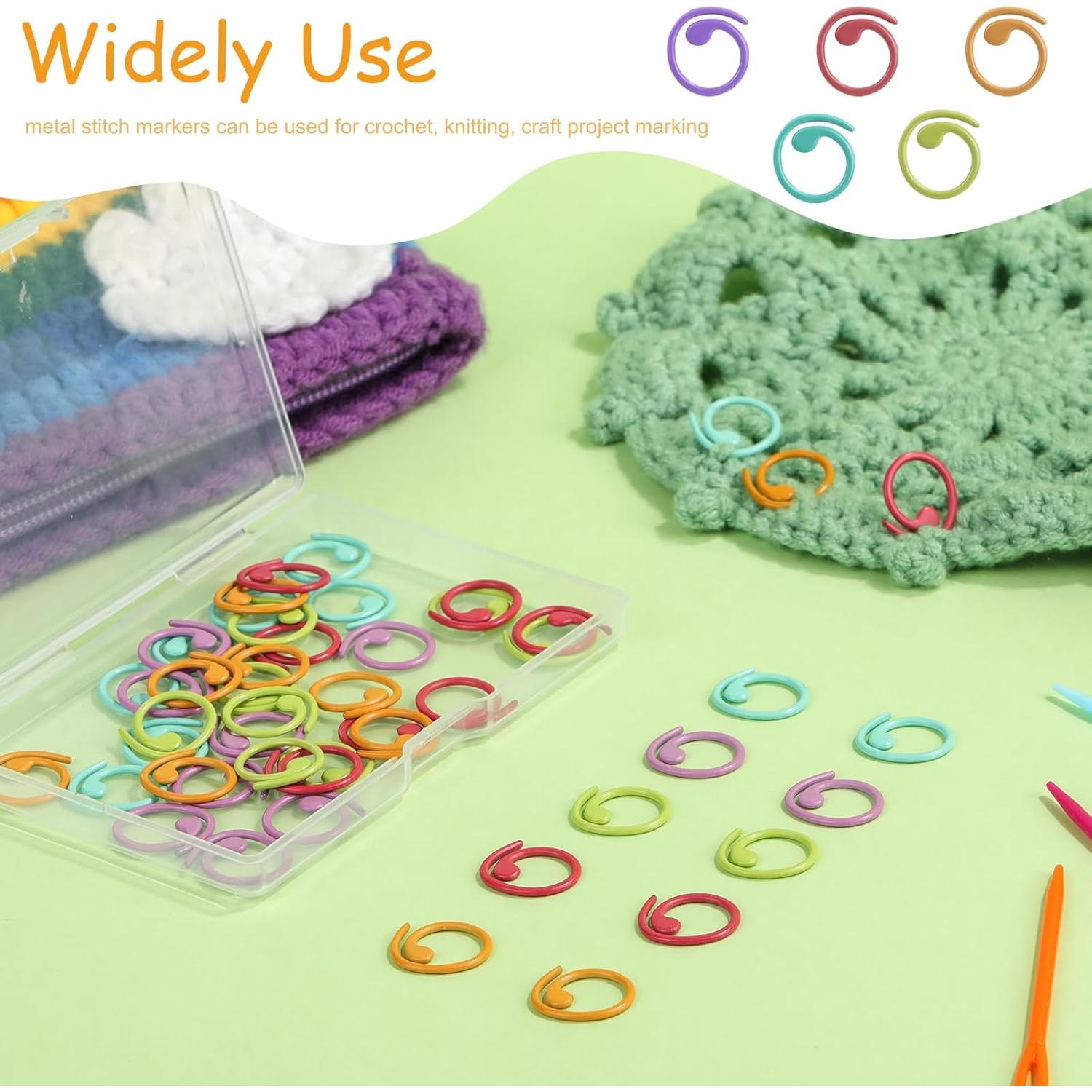 Kit de Costura LOKUNN 61 Pcs: Marcadores y Agujas de Ganchillo