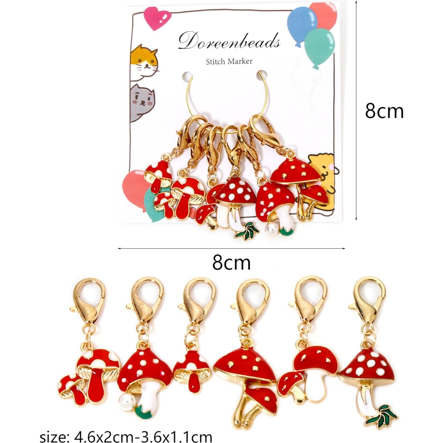 Marcadores de Puntos DoreenBeads para Tejer y Crochet - 6 Piezas