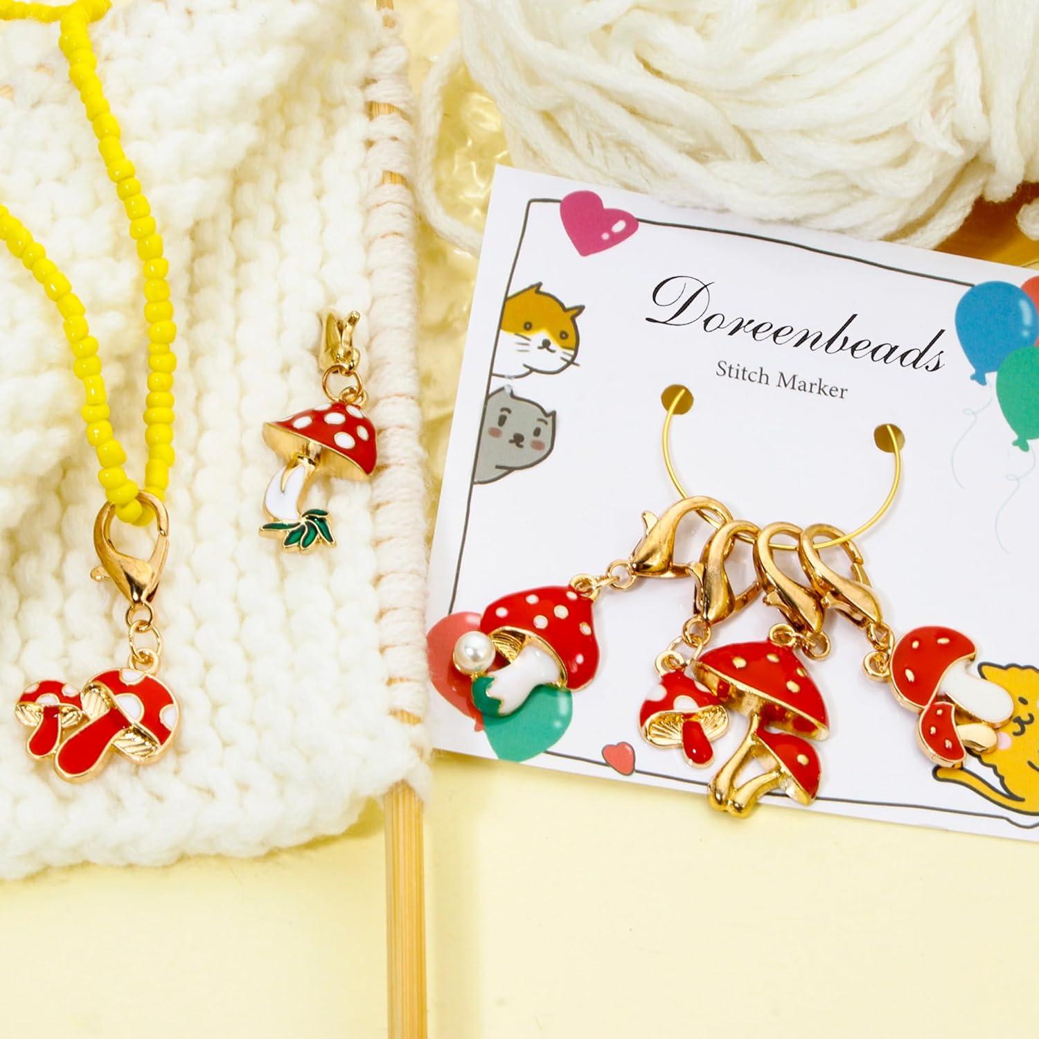 Marcadores de Puntos DoreenBeads para Tejer y Crochet - 6 Piezas