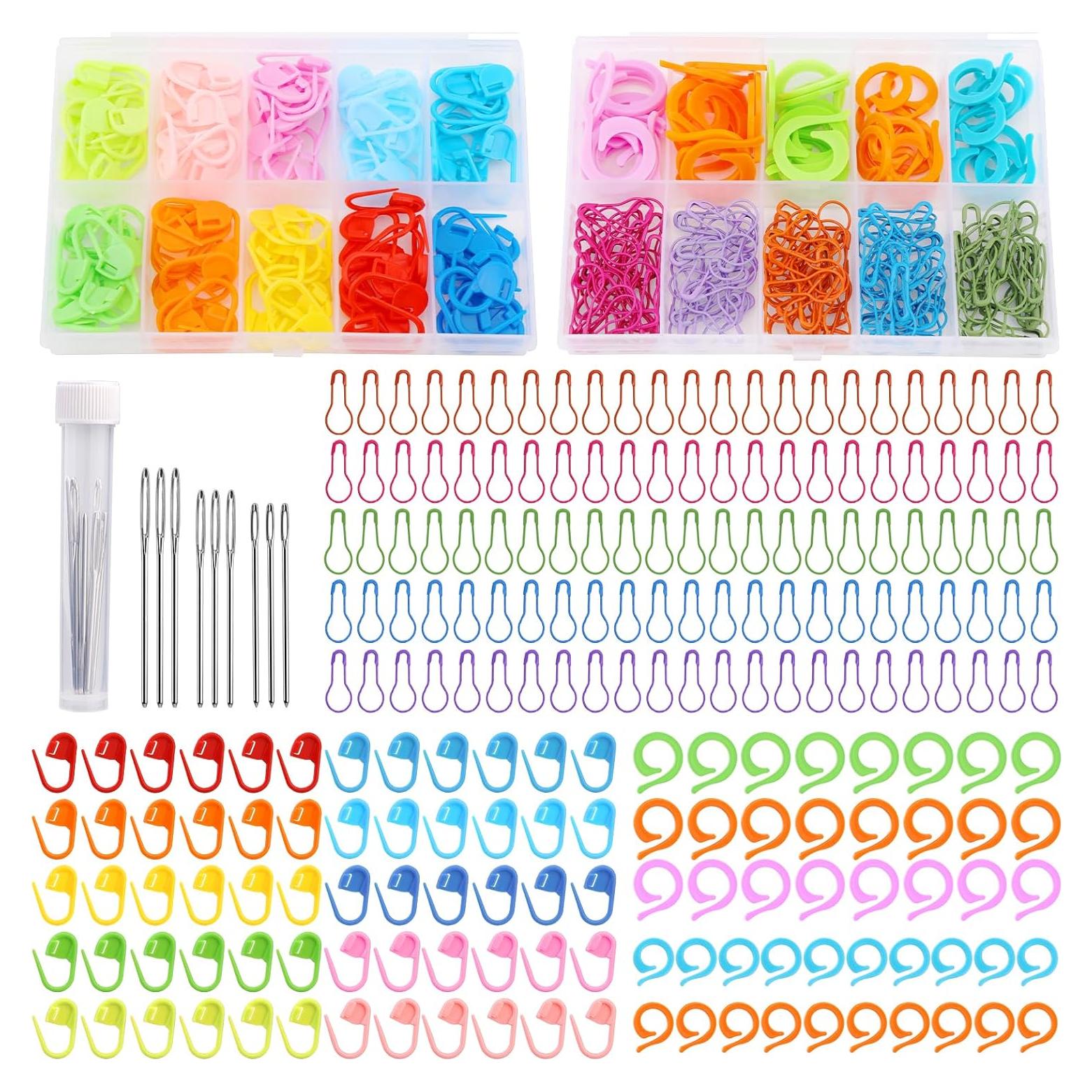 Kit de Marcadores de Puntos de Crochet Hssugi 326 Pcs Multicolor