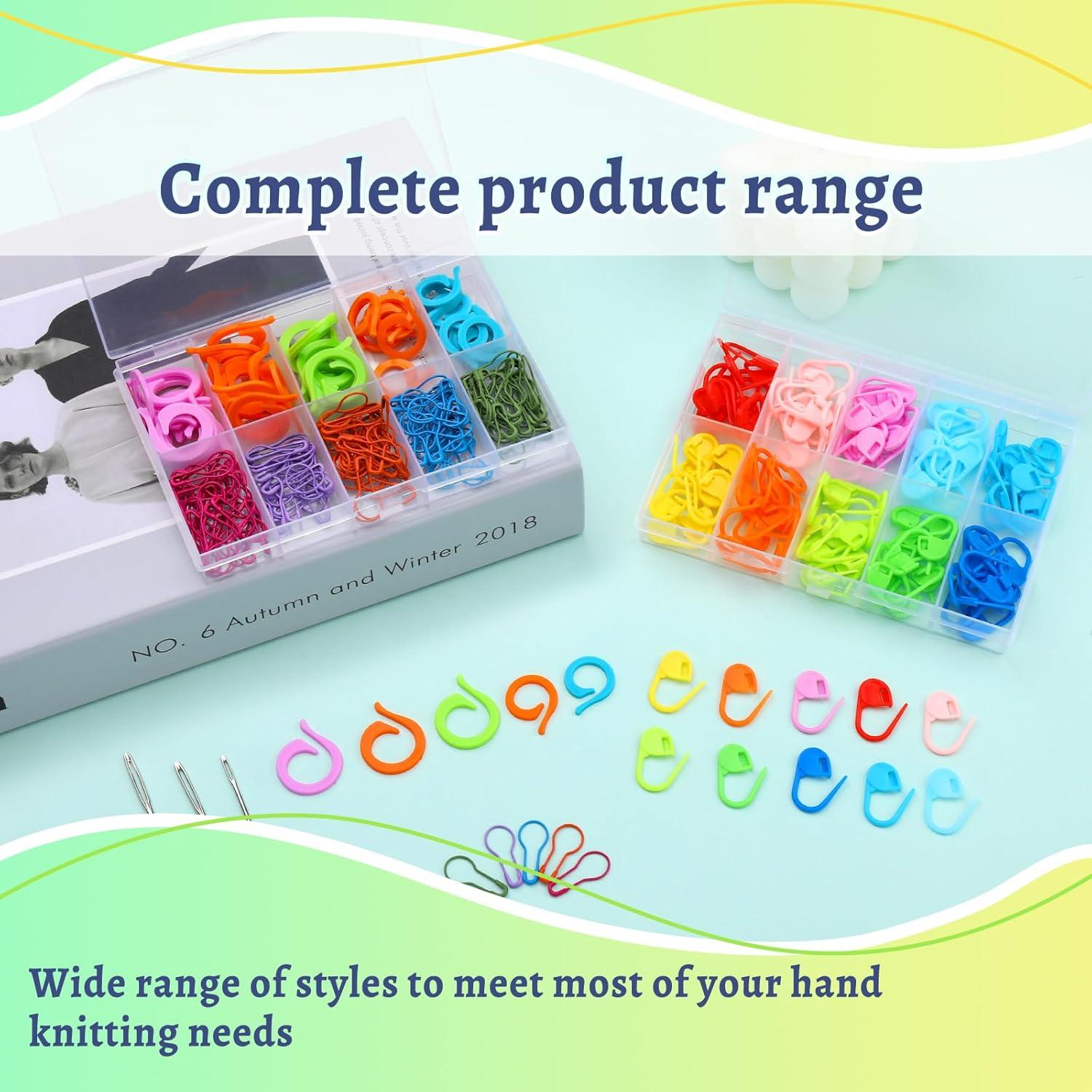 Kit de Marcadores de Puntos de Crochet Hssugi 326 Pcs Multicolor