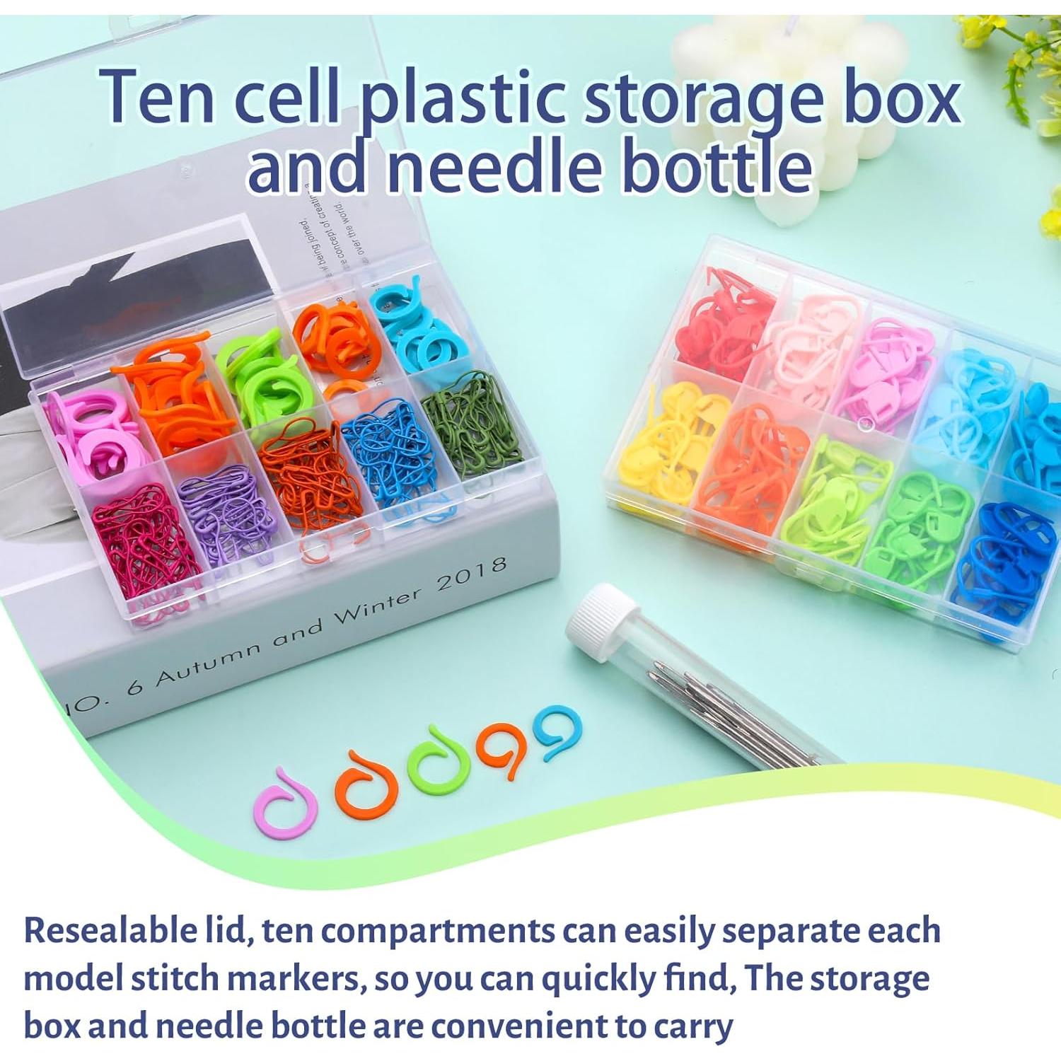 Kit de Marcadores de Puntos de Crochet Hssugi 326 Pcs Multicolor