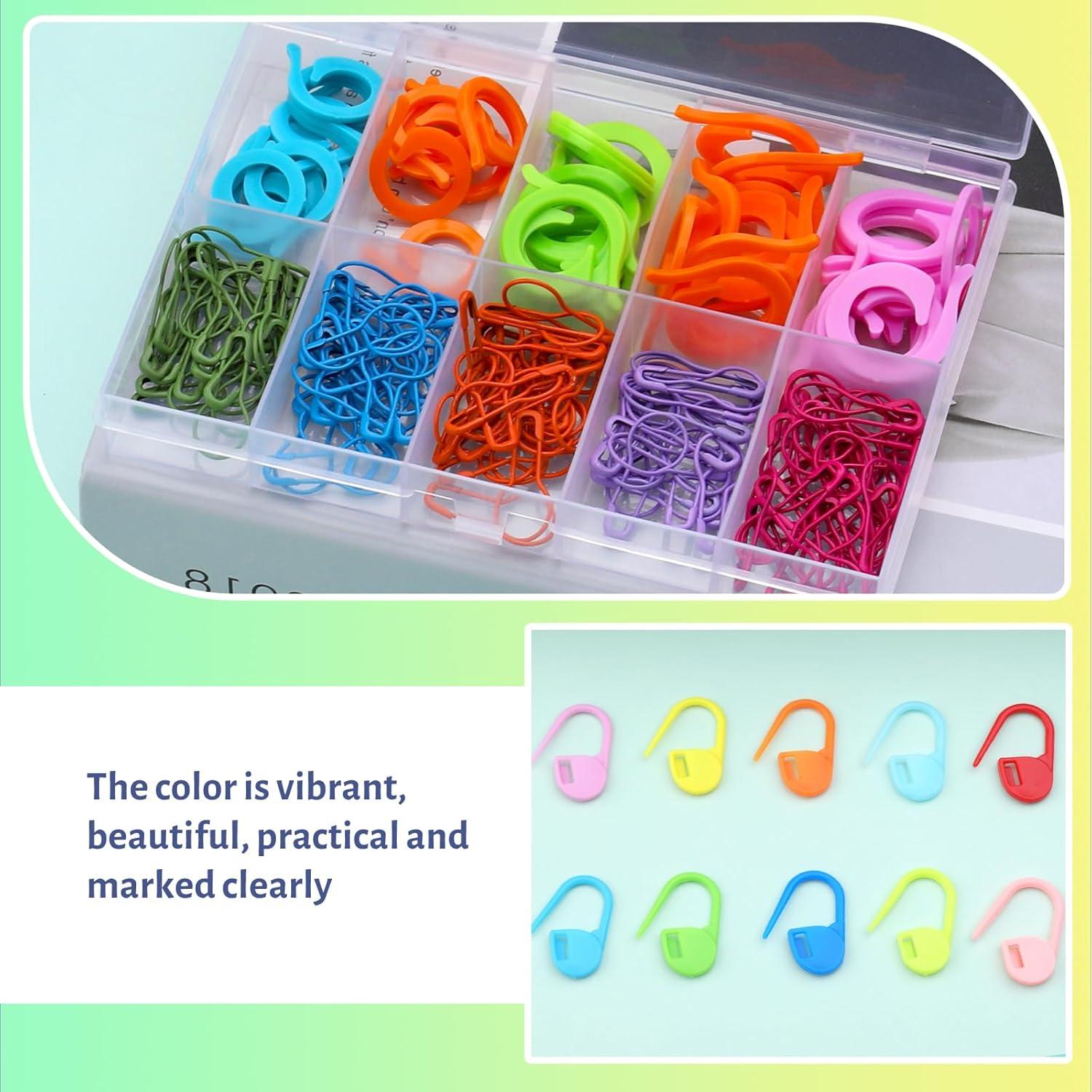 Kit de Marcadores de Puntos de Crochet Hssugi 326 Pcs Multicolor