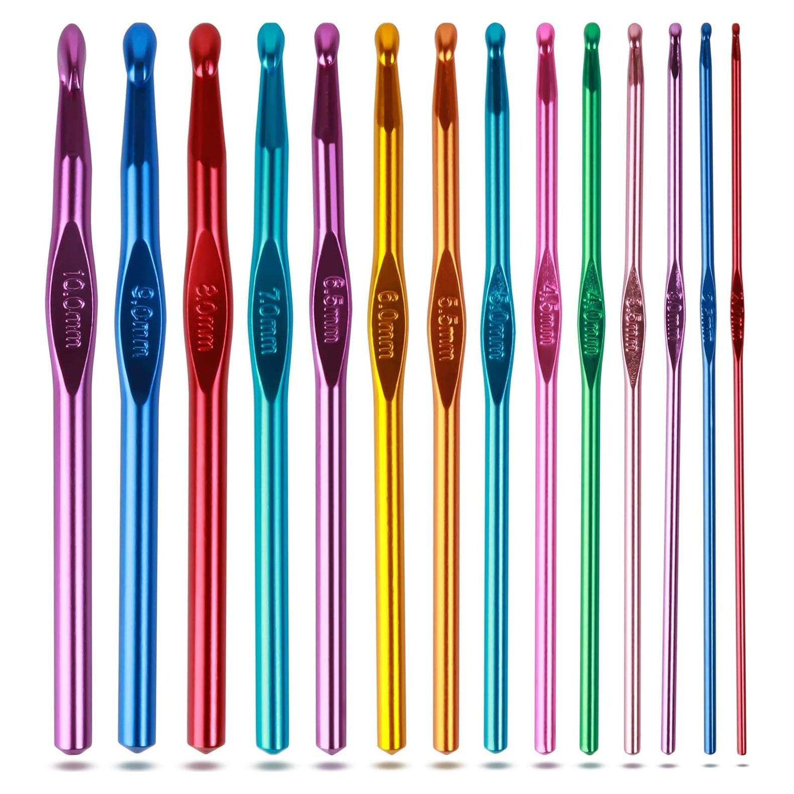 Juego de Ganchillos Hanmir 14 Piezas Aluminio Multicolor