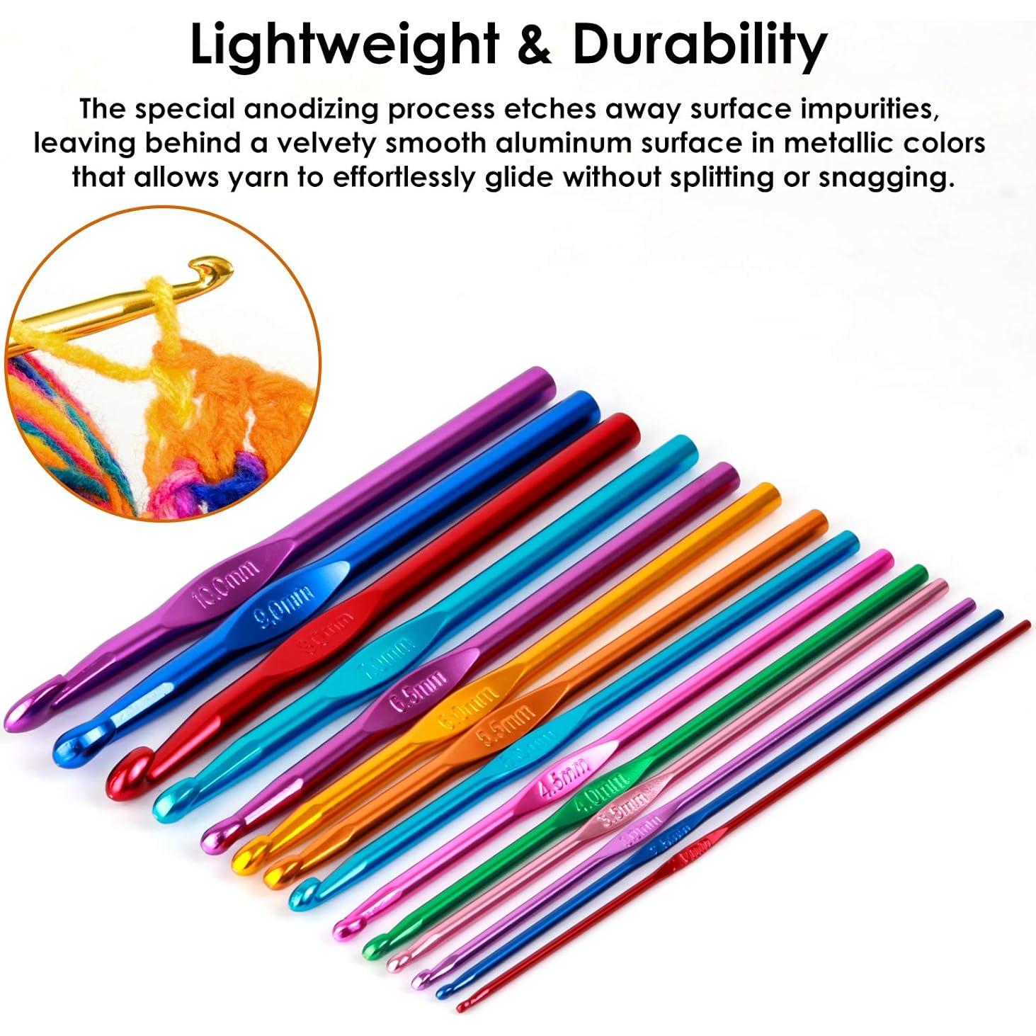 Juego de Ganchillos Hanmir 14 Piezas Aluminio Multicolor