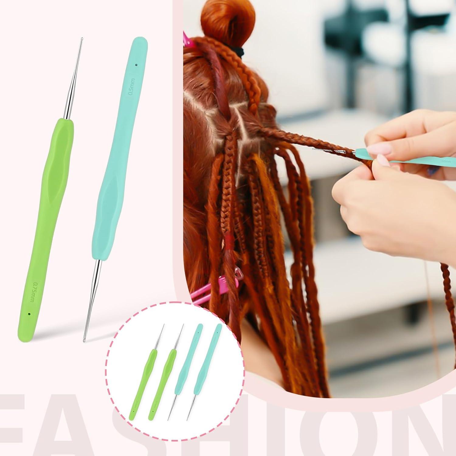 Juego de Ganchillos para Dreadlocks 0.5mm y 0.75mm Xthrotsenk