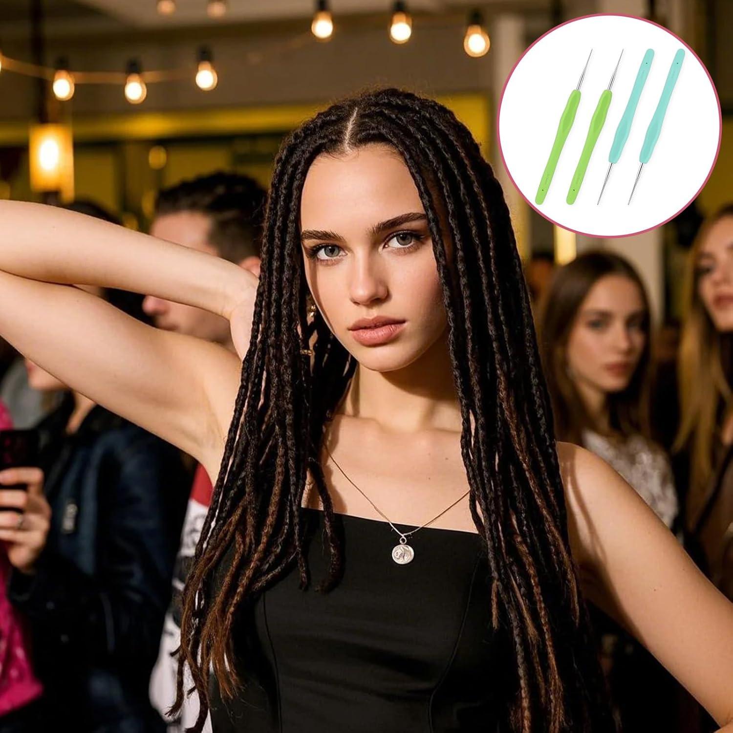 Juego de Ganchillos para Dreadlocks 0.5mm y 0.75mm Xthrotsenk