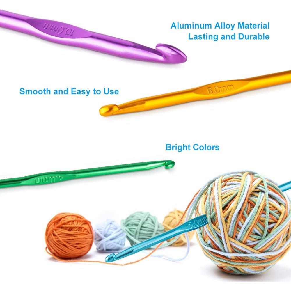 Juego de Ganchillos Vodiye 37 Piezas Aluminio Ergonómico