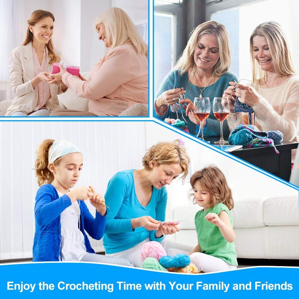 Juego de Ganchillos Vodiye 37 Piezas Aluminio Ergonómico