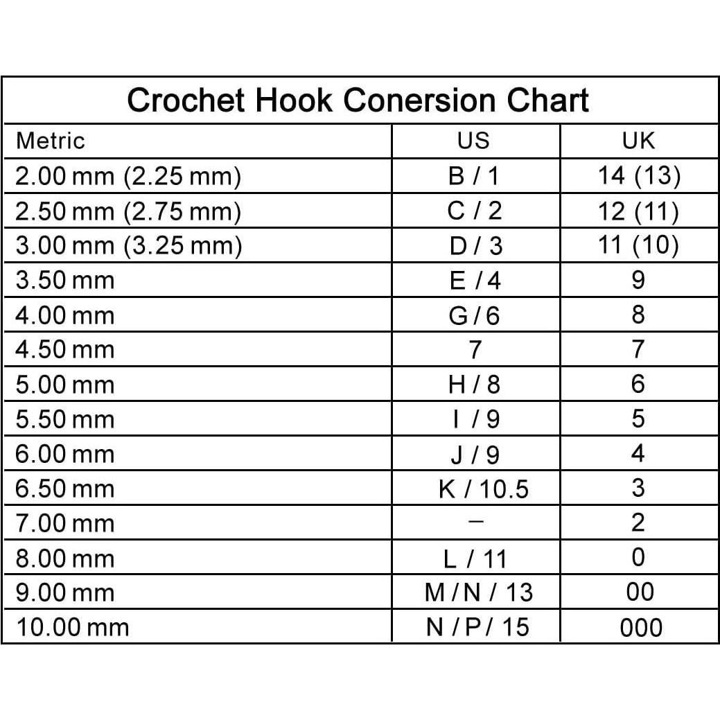 Juego de Ganchos de Crochet HSYMQ 14 Piezas Aluminio 2-10mm