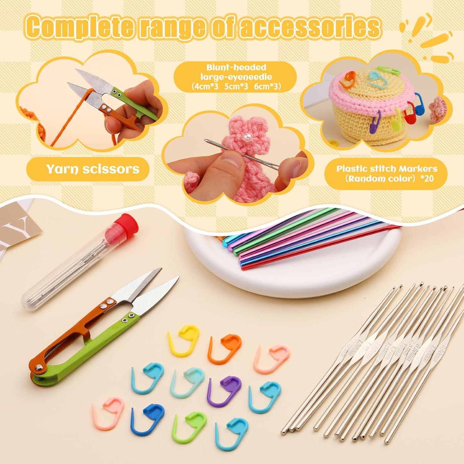 Kit de Ganchillo IMZAY 54 Piezas con Estuche Ergonómico