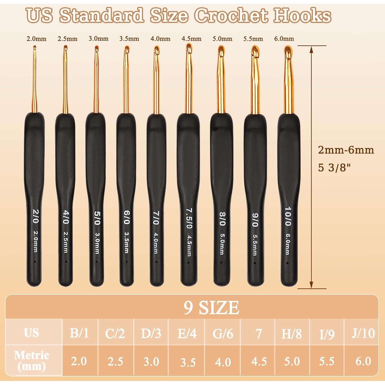 Set de Ganchillos Aeelike 31pcs Ergonomicos para Crochet