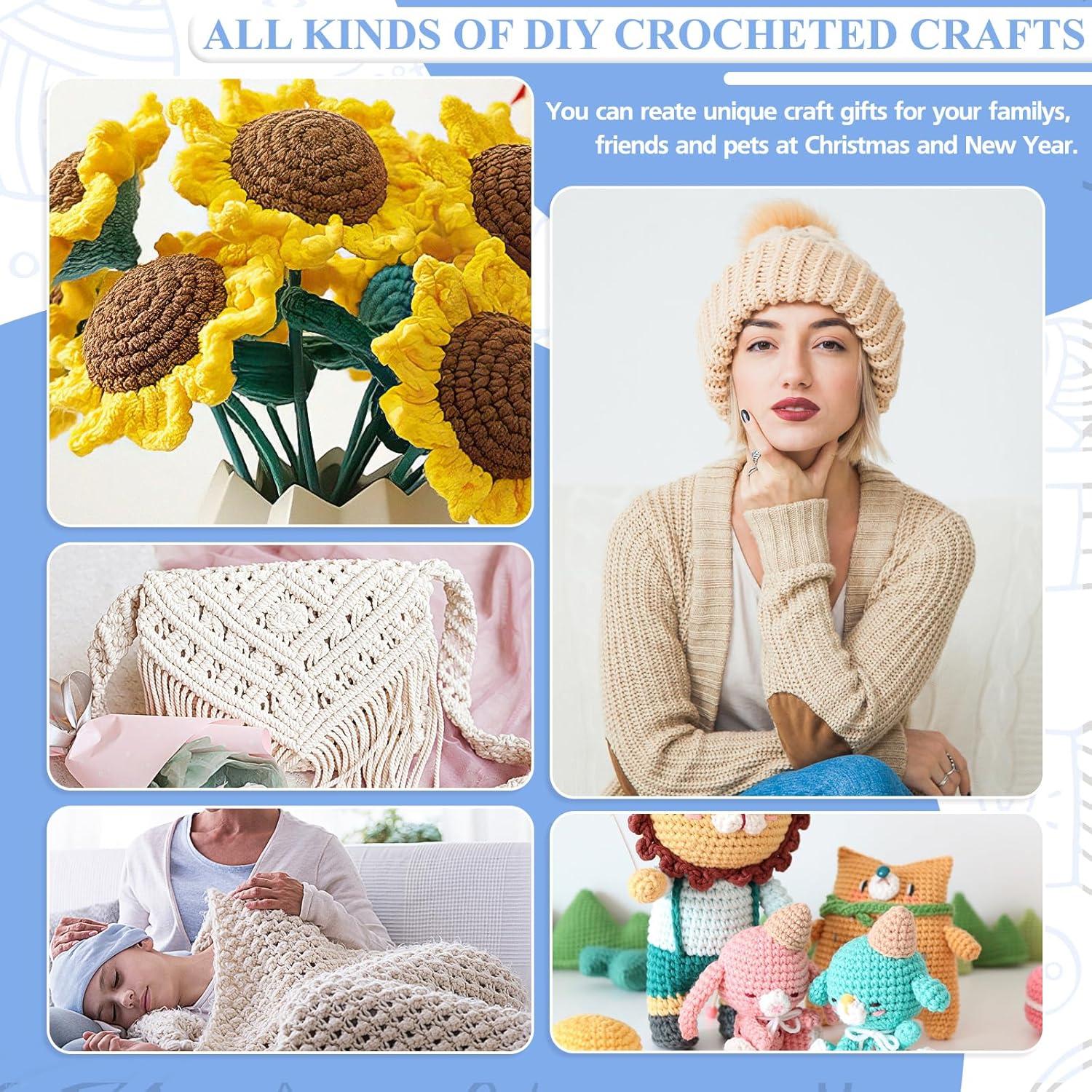 Set de Ganchillos Ergonómicos Coopay 19PCS 2-6mm para Tejer