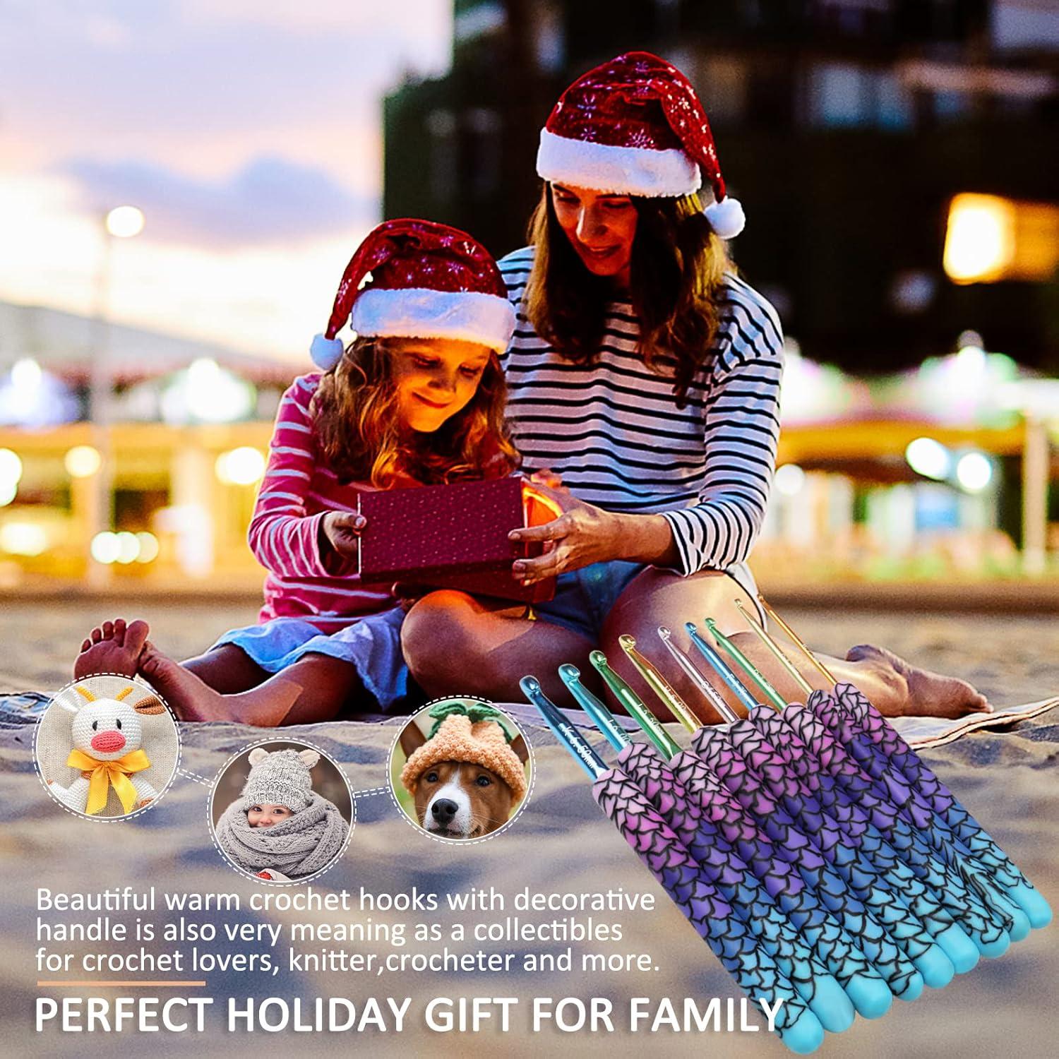 Set de Ganchos de Crochet Coopay, 9 Tamaños 2.25-6.5mm