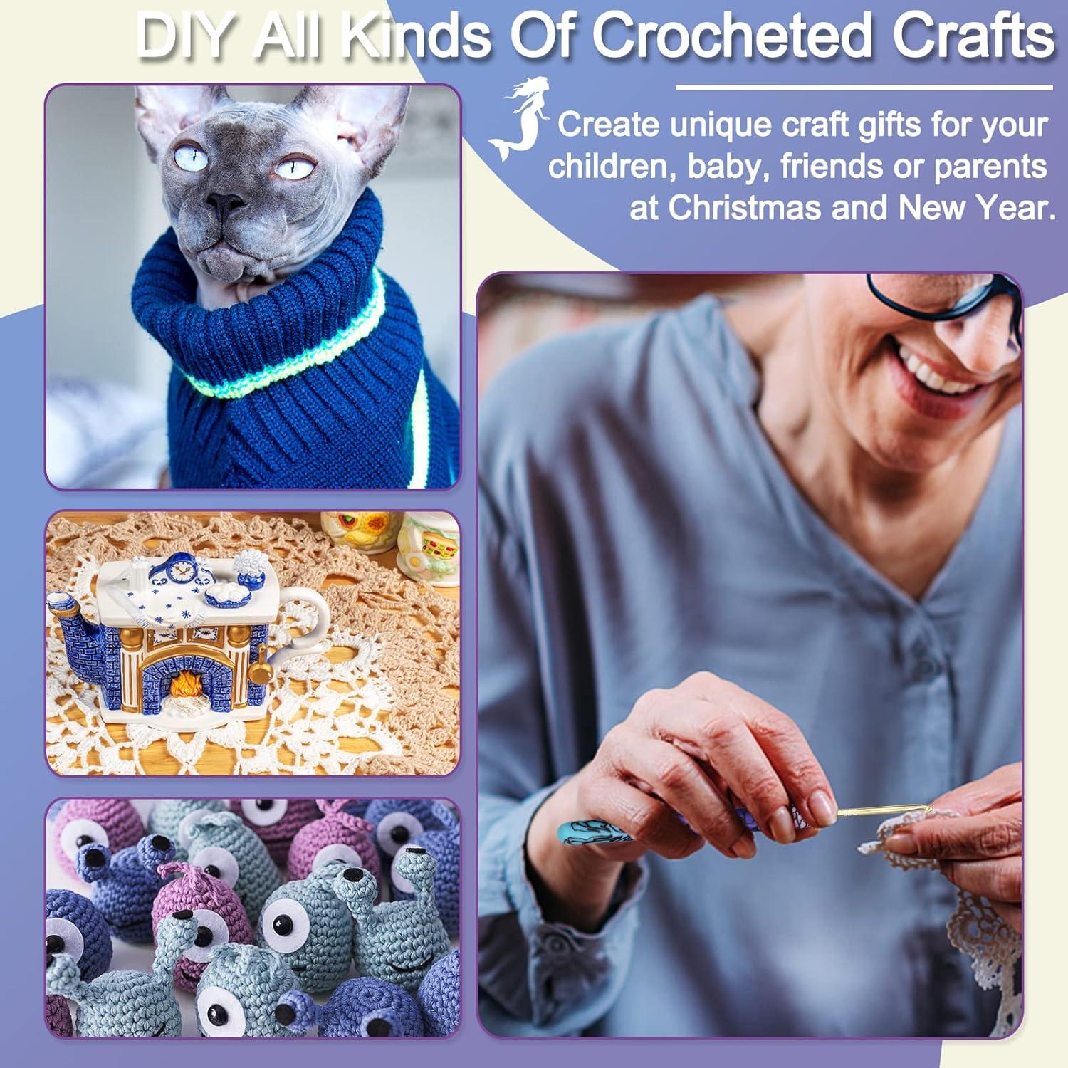 Set de Ganchos de Crochet Coopay, 9 Tamaños 2.25-6.5mm