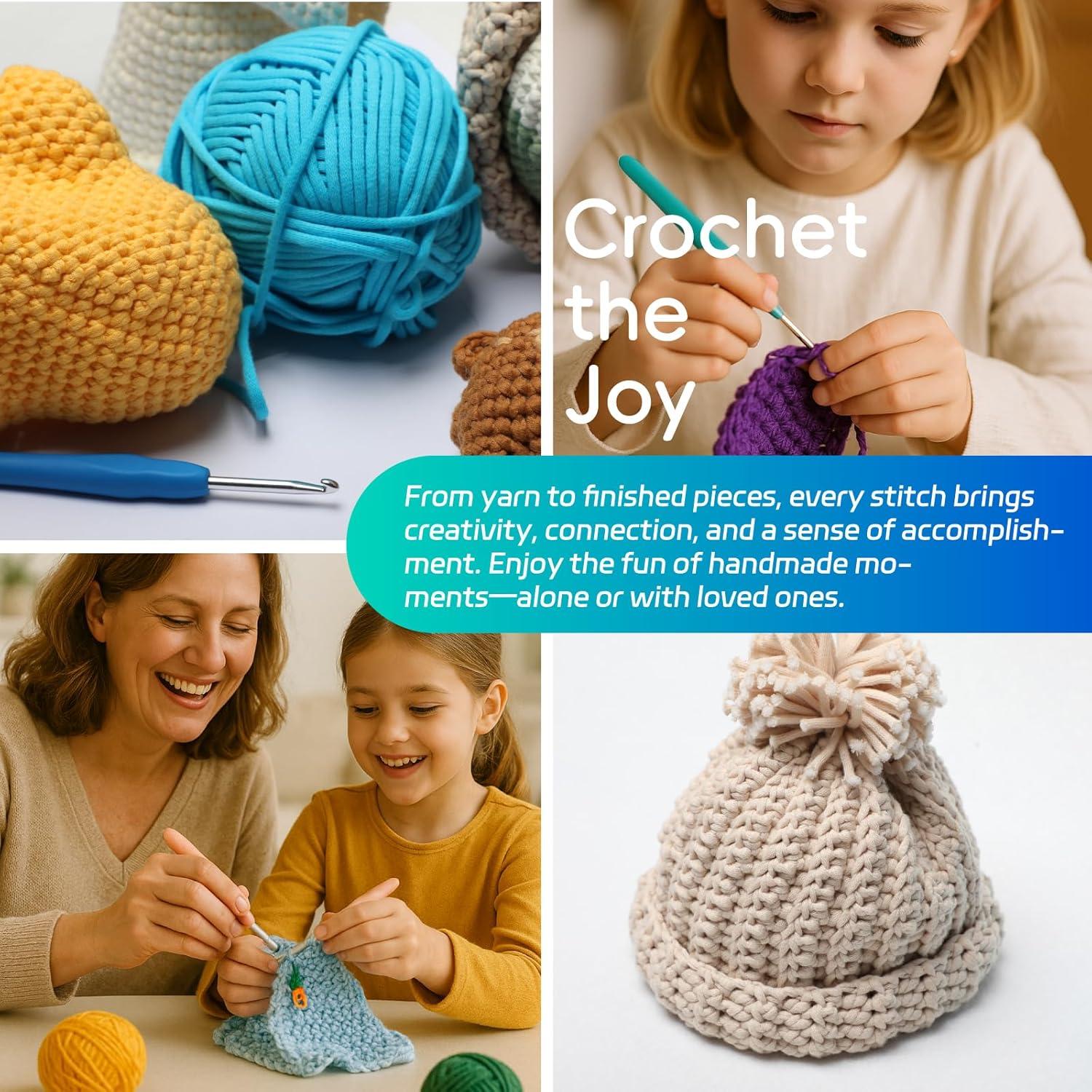 Juego de Ganchillos Ergonómicos Flickzo 9 Piezas 2-6mm